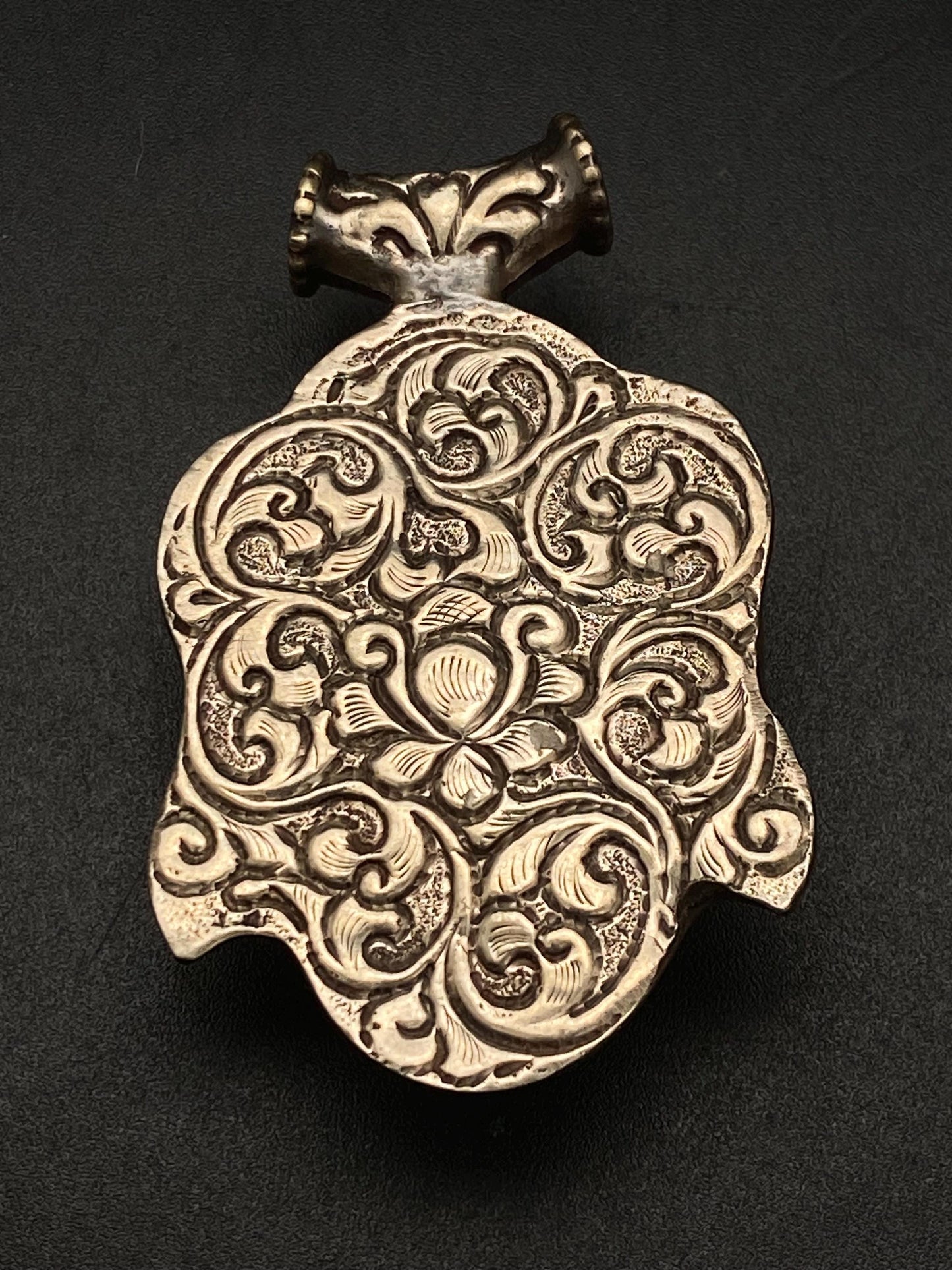 How lite Turquoise pendant,Handcrafted,Tibetan reposse silver, ethnic style,Tibetan design,Himalayan,Nepalese