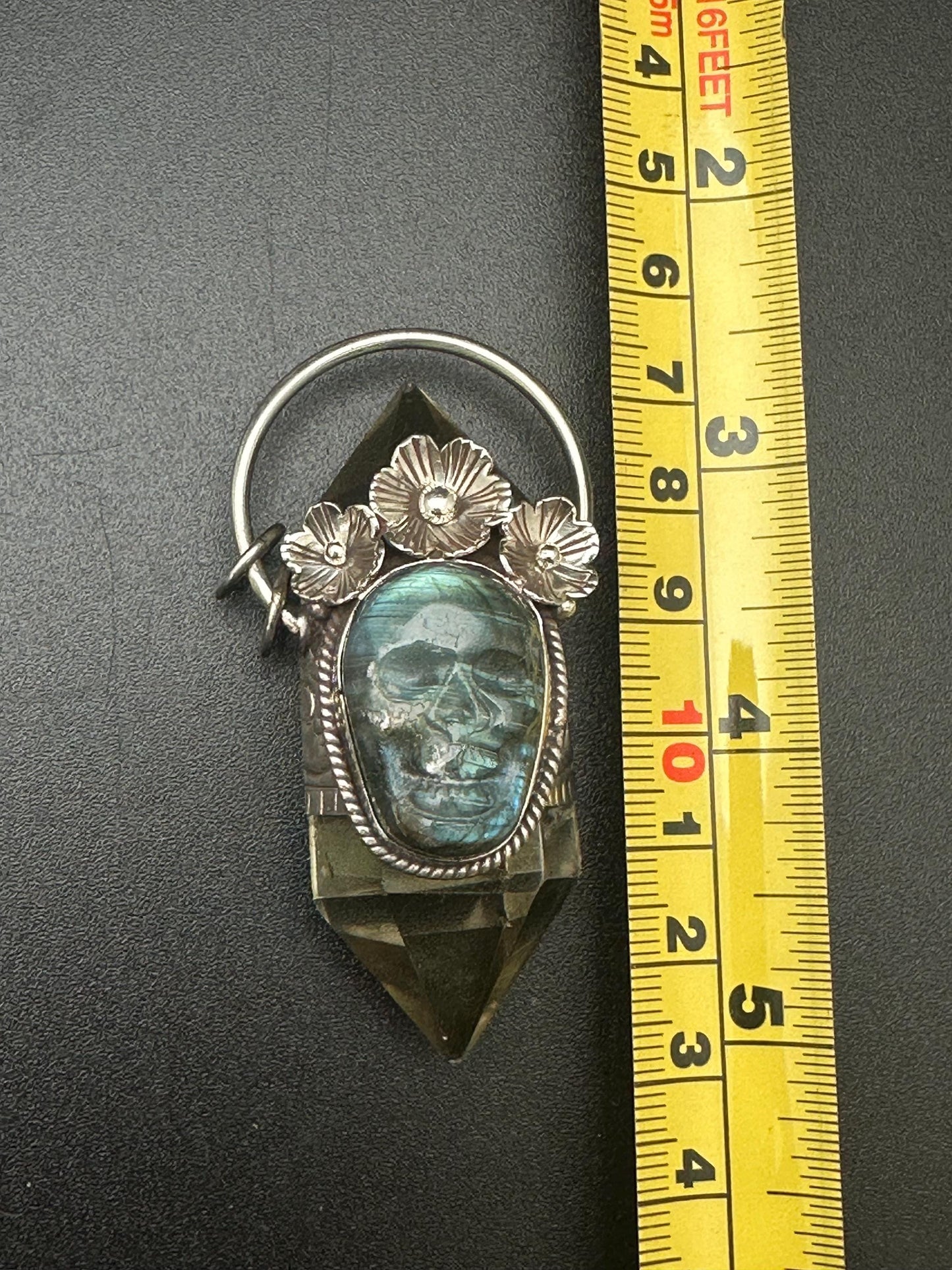 natural citrine with Buddha, healing pendant, master handcrafted with Tibetan silver