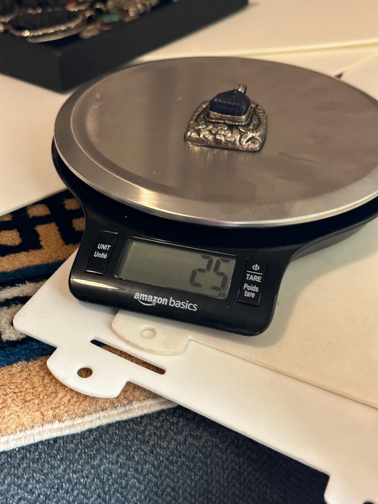 Buddha pendant,Lapis pendant,handcrafted, Tibetan Repousse silver,Himalayan,Nepalese 54mmX37mm