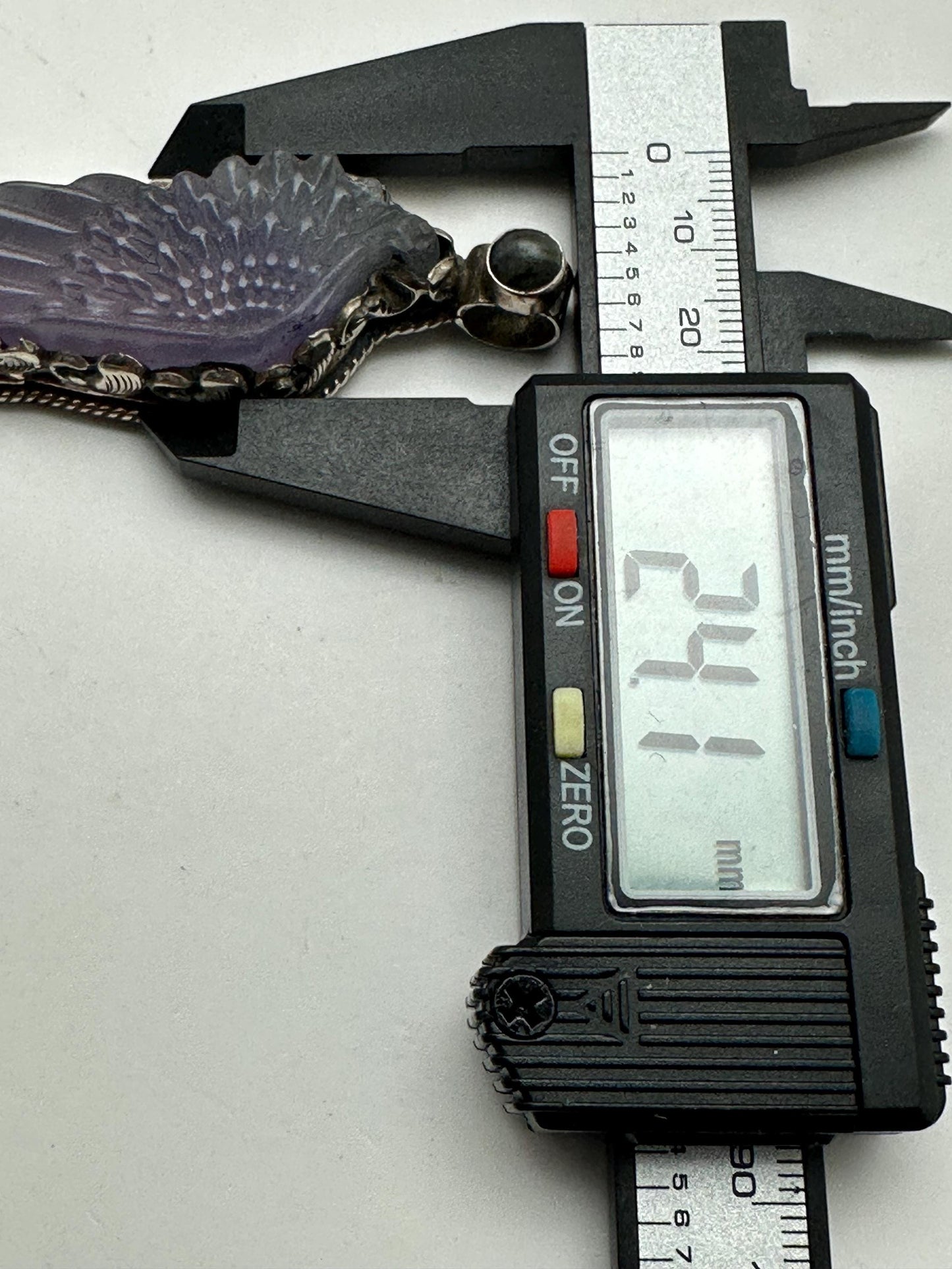 fluorite carved angle wing pendant,labradorite , Tibetansilver,handcrafted,spiritual jewelry,ethnic style ,33.8mmX61mm