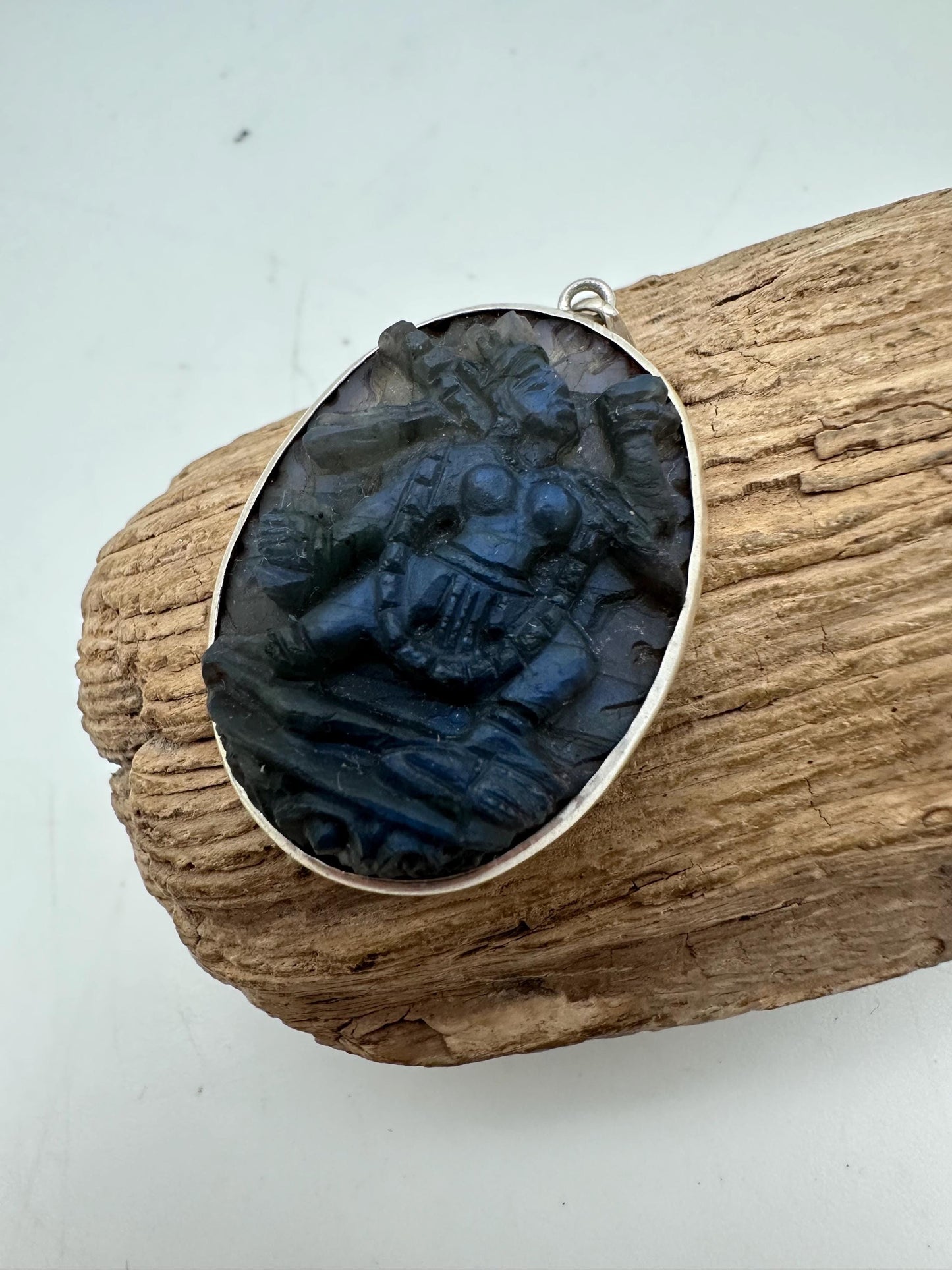 Vajra yogini, truly Maestra handcrafted labradorite with sterling silver