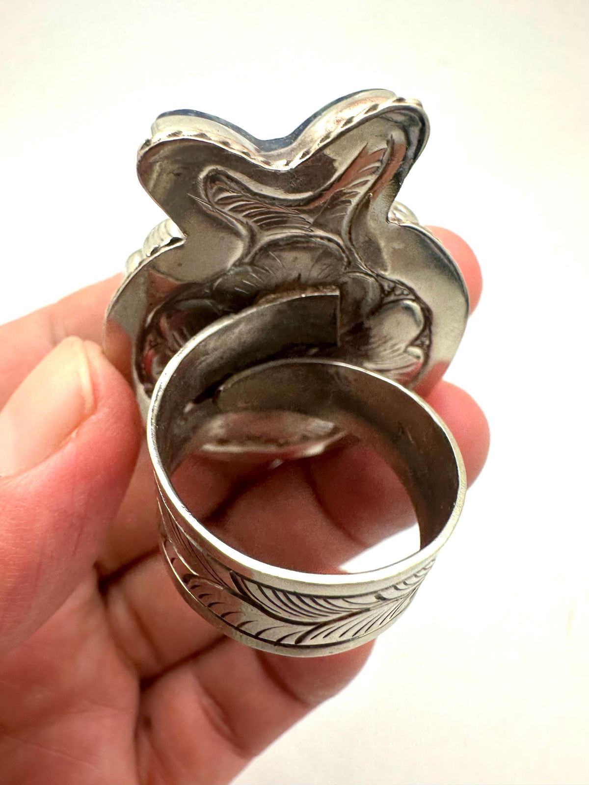 Handcrafted, rose quartz crescent moon ring, tibetan silver, amethyst butterfly,artisan ring,adjustable,