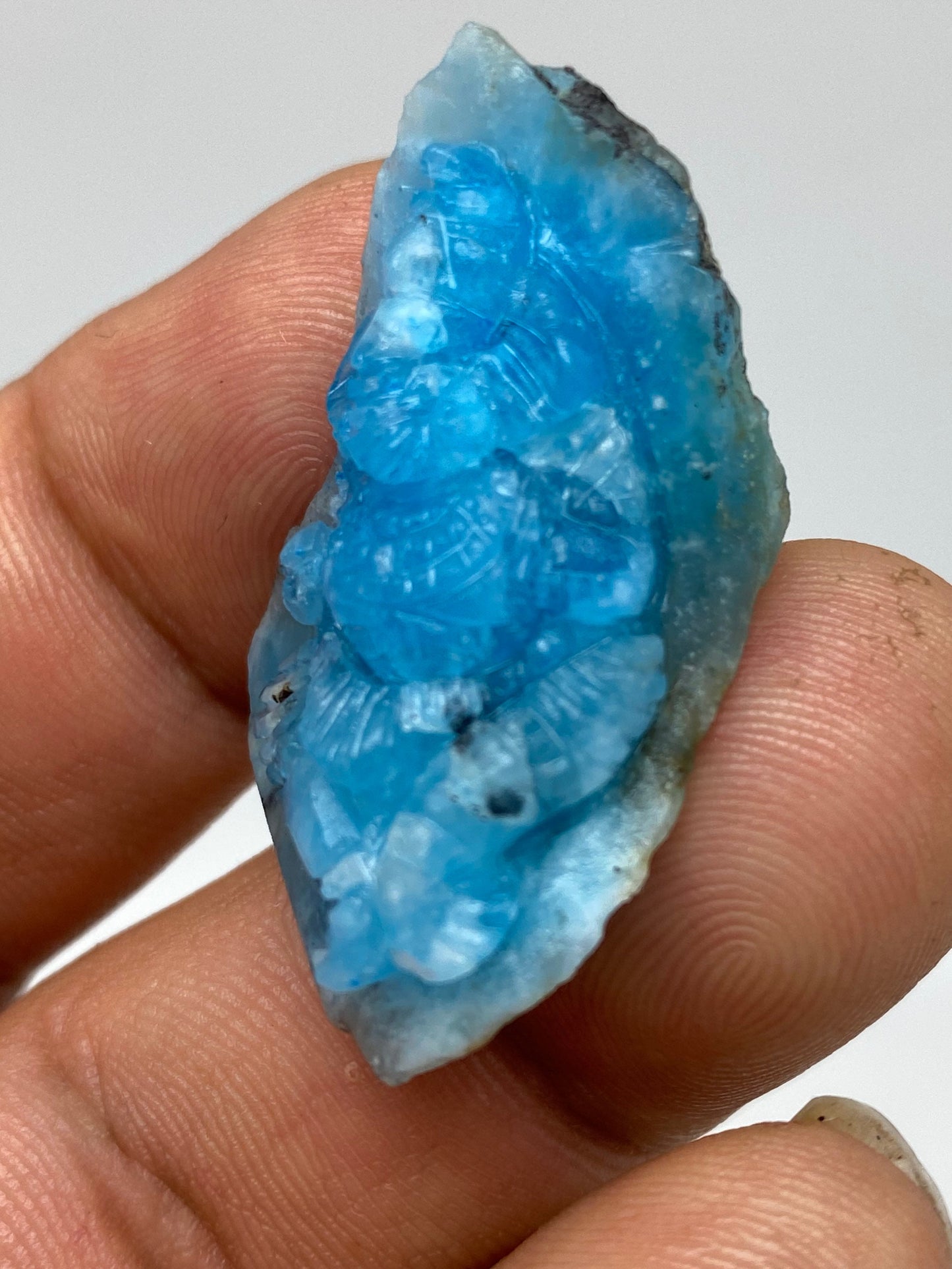 Aquamarine Ganesh, master handcrafted, natural gem