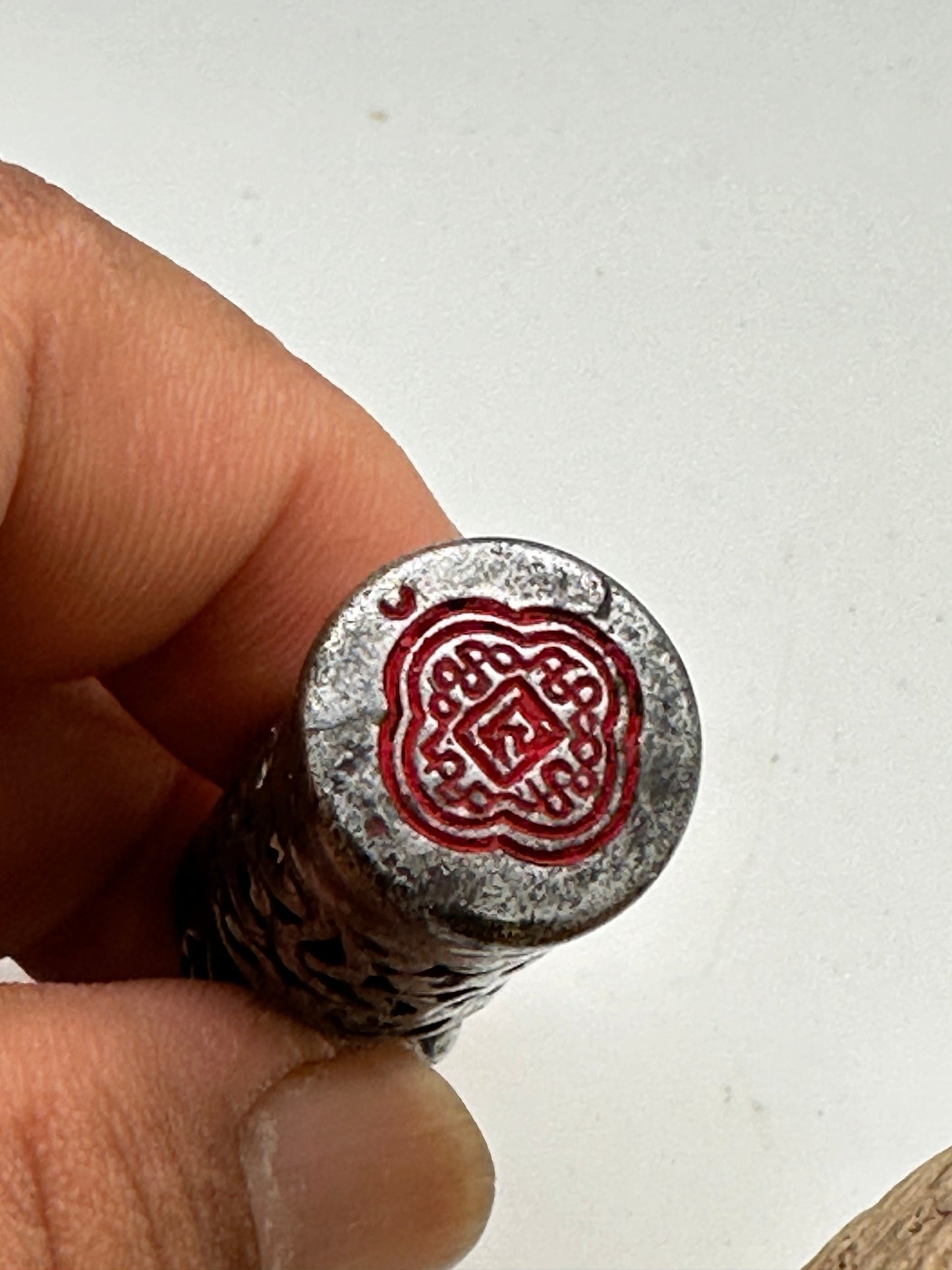 Tibetan antique , 16th iron stamp, seal, master handcrafted from Tibet