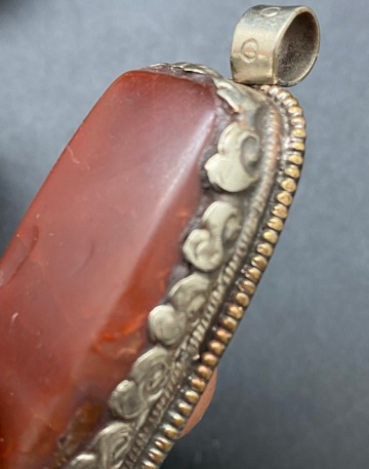 carnilian pendant ,Tibetan silver, handcrafted,Tibetan jewelry, ethnic design