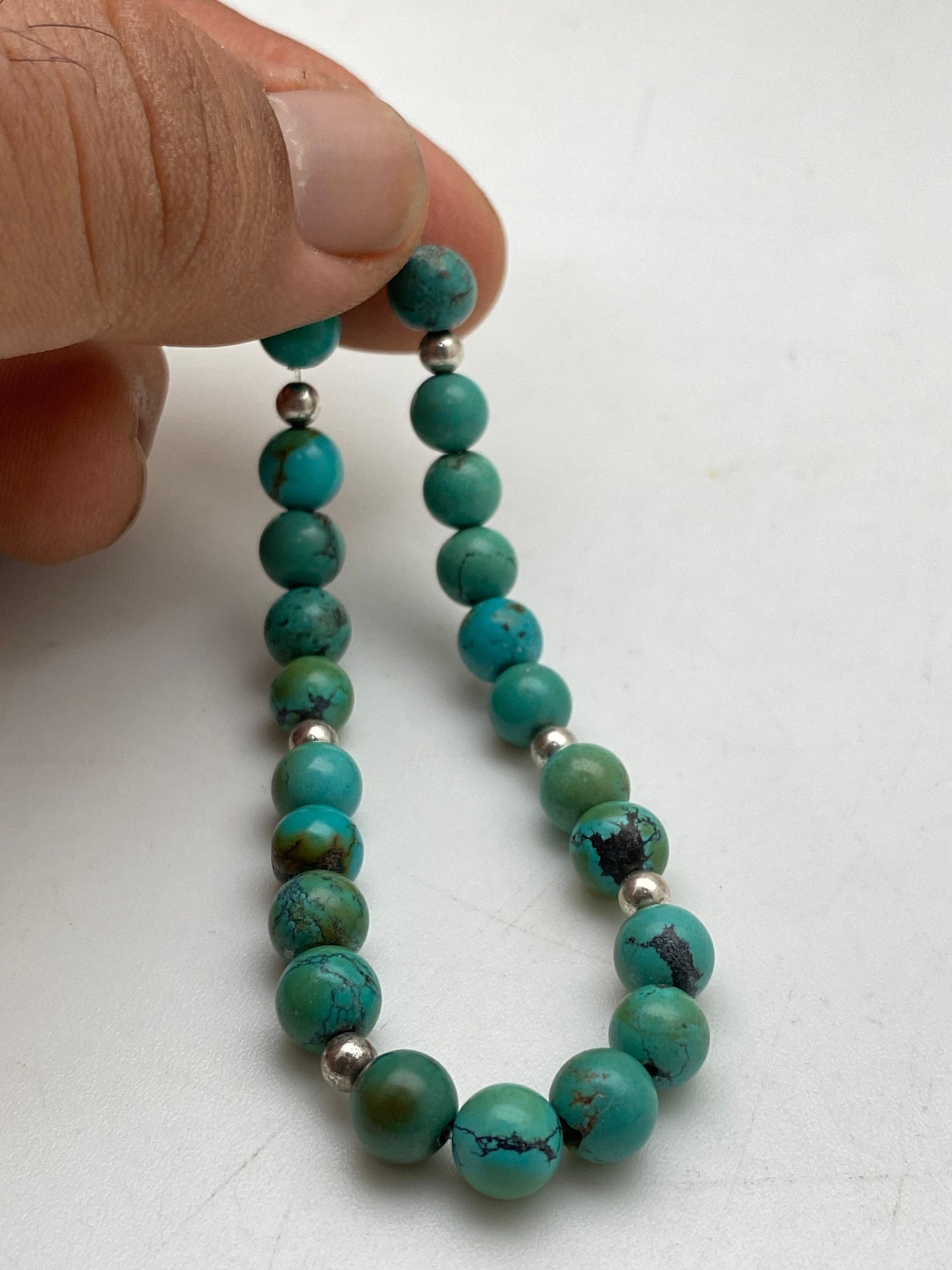 turquoise bracelet,wrist mala,hand made,tibetan turquoise,Himalayan,Nepalese