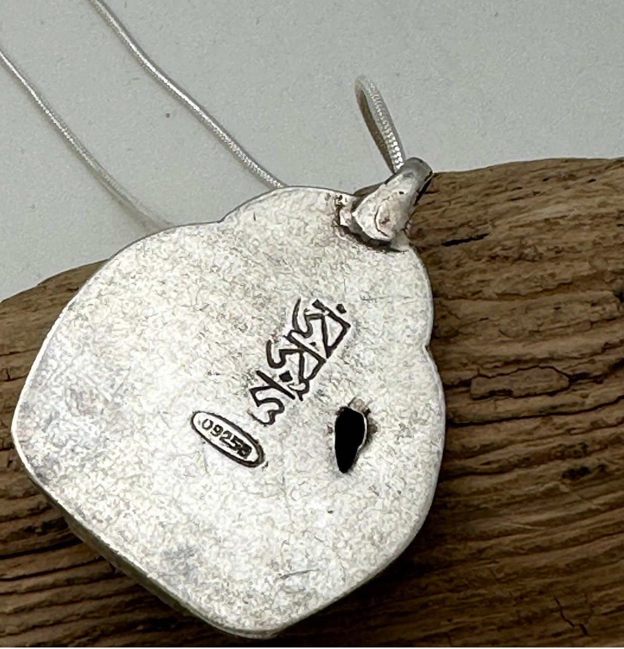 Handcrafted Sterling Silver Guru Rinpoche Pendant - Tibetan Amulet