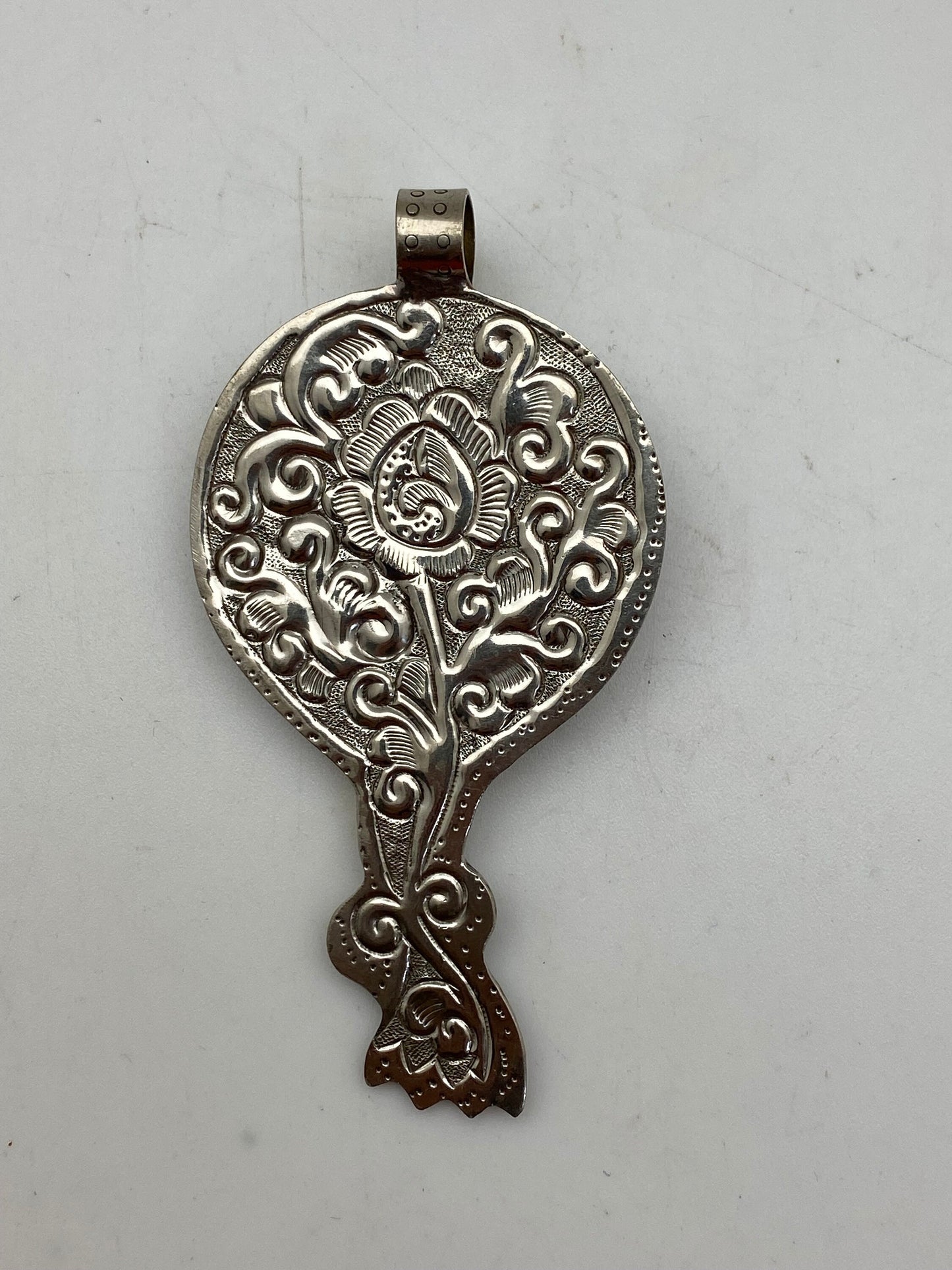 Large bird pendant,Turquoise , handcrafted,Tibetan silver, Tibetan design,ethnic,Himalayan, Nepalese