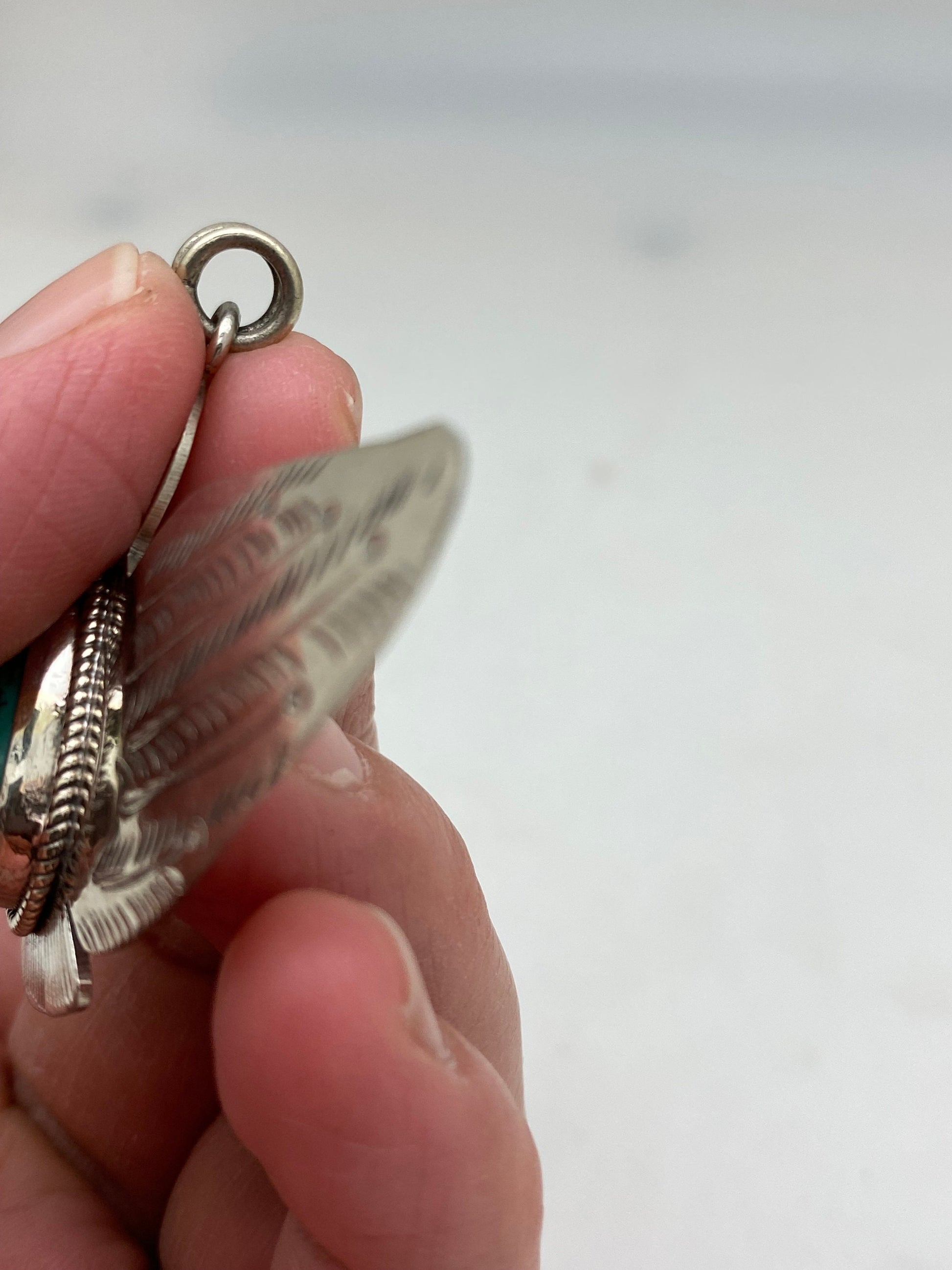 Eagle pendant, turquoise,tibetan silver, handcrafted,himalayan,ethnic,tibetan design,nepalese