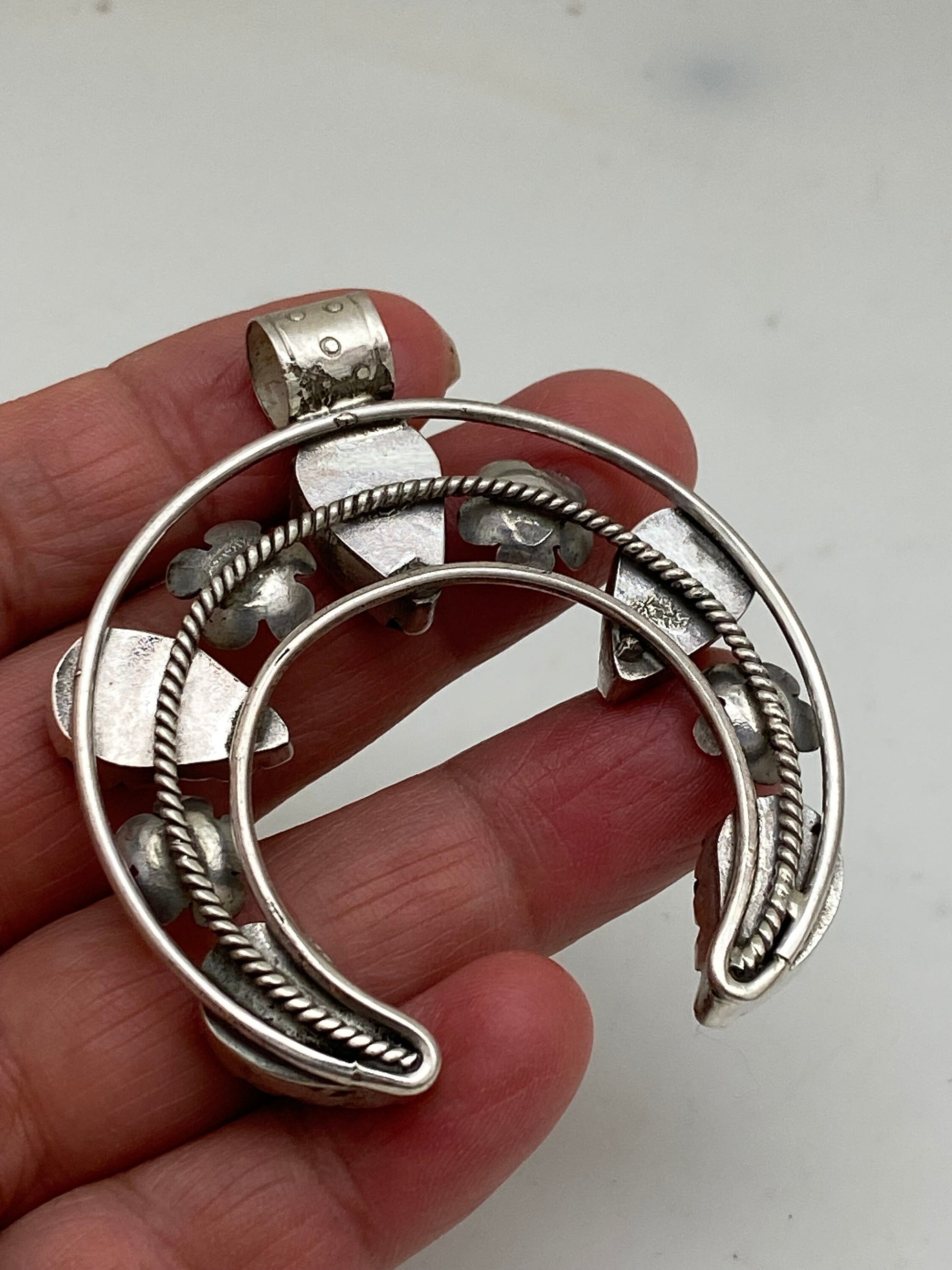 Turquoise Squash blossom, sterling silver, master hand made, natural Turquoise