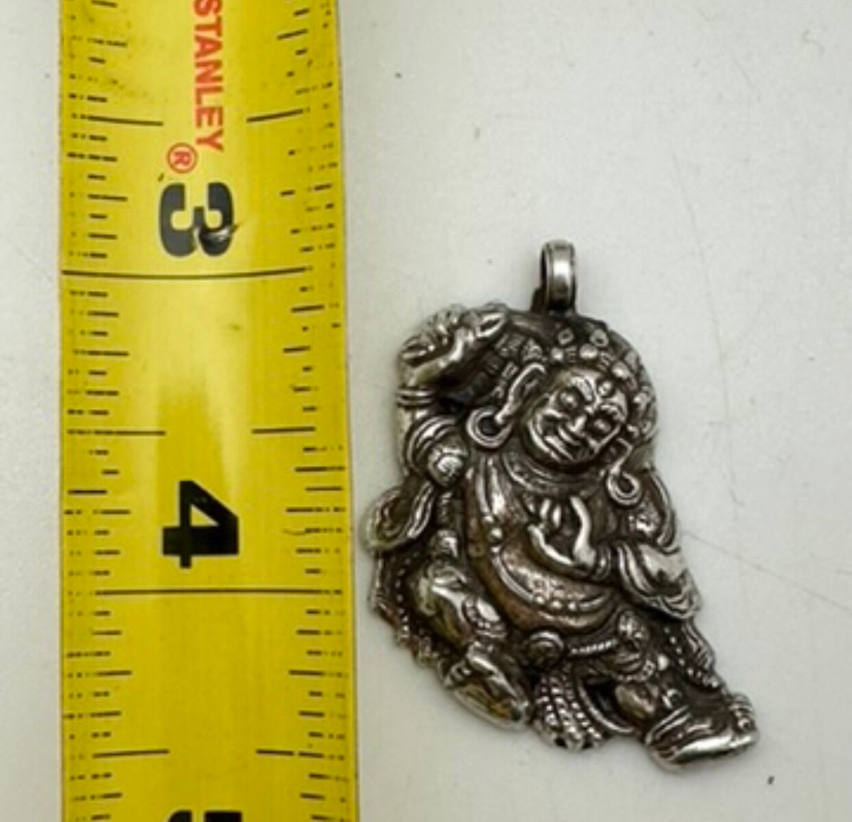 Vajrapani pendant, handcrafted,sterling silver, amulet,spiritual,protection,Himalayan,Nepal,Tibet