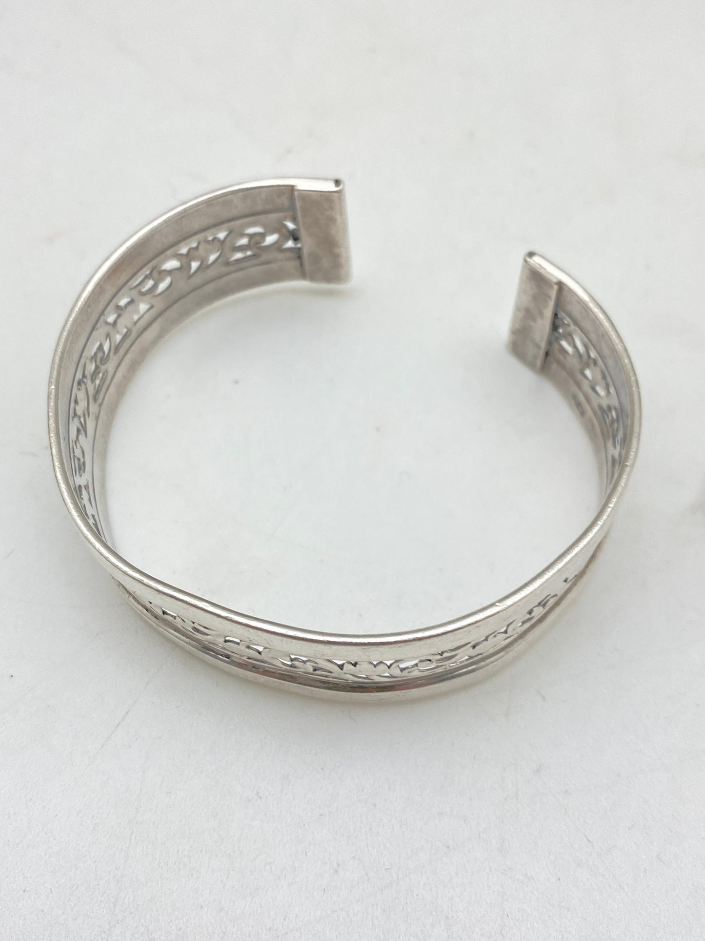 sterling silver bangle, cuff bracelet, handcrafted,adjustable,nepalese