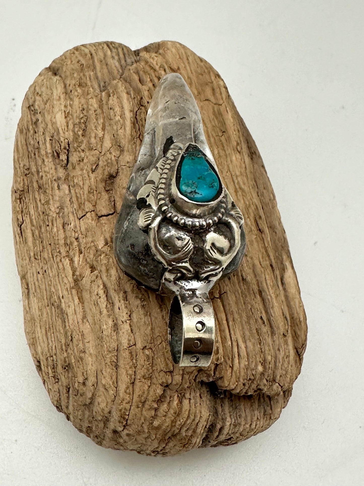 Crystal crow pendant, crow skull , handcrafted quartz crystal, natural turquoise with Tibetan silver