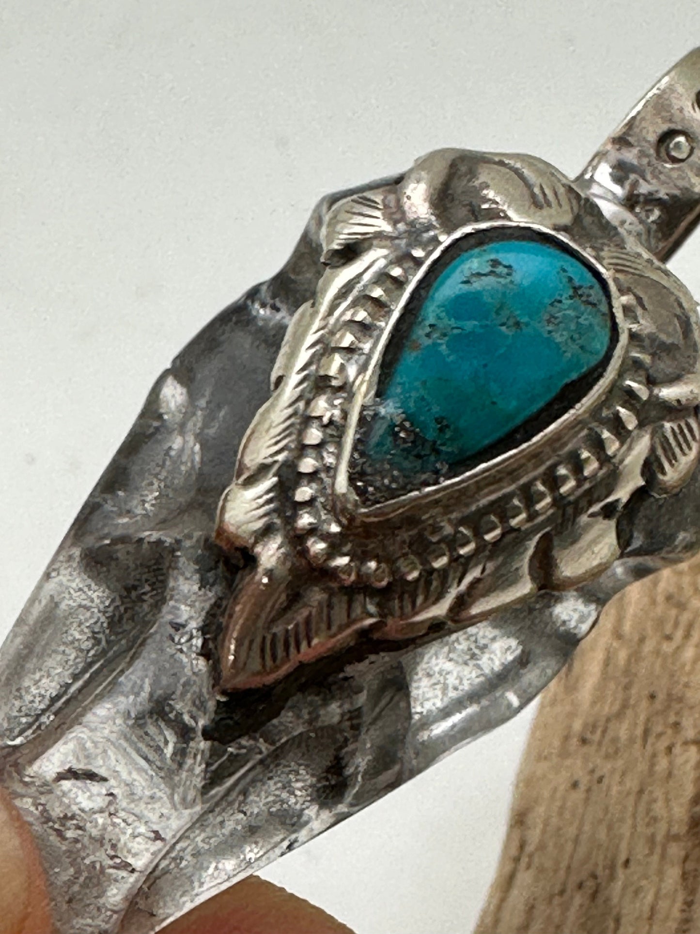 Crystal crow pendant, crow skull , handcrafted quartz crystal, natural turquoise with Tibetan silver