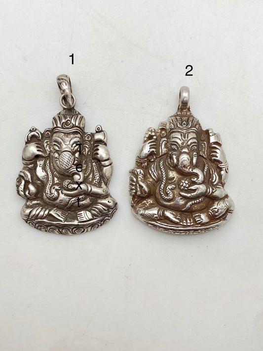 Ganesh pendant,handcrafted,sterling silver,spiritual,protection, Hindu, Buddhist Deity,Himalayan,Nepalese