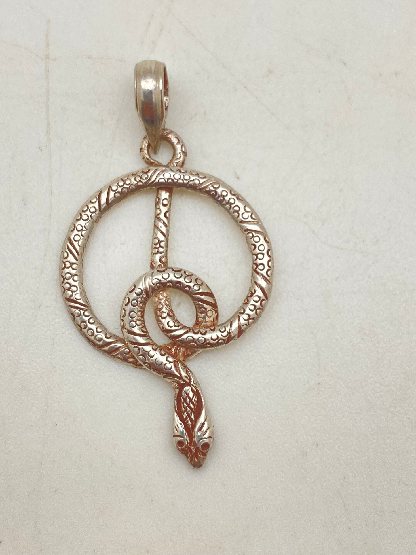 snake pendant,sterling silver,handcrafted,Himalayan,Nepalese