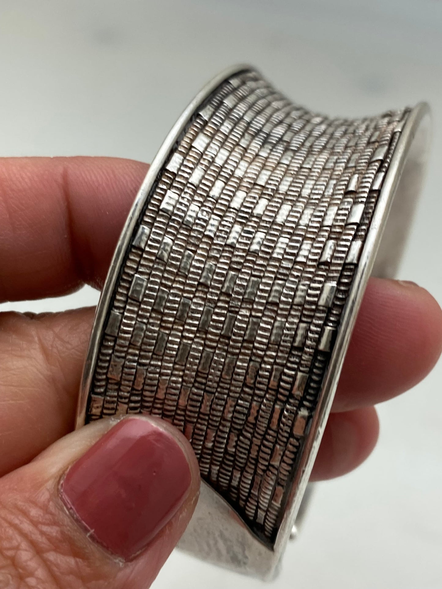 Bangle,bracelet, sterling silver, handcrafted, adjustable filigree bangle ,Nepalese,