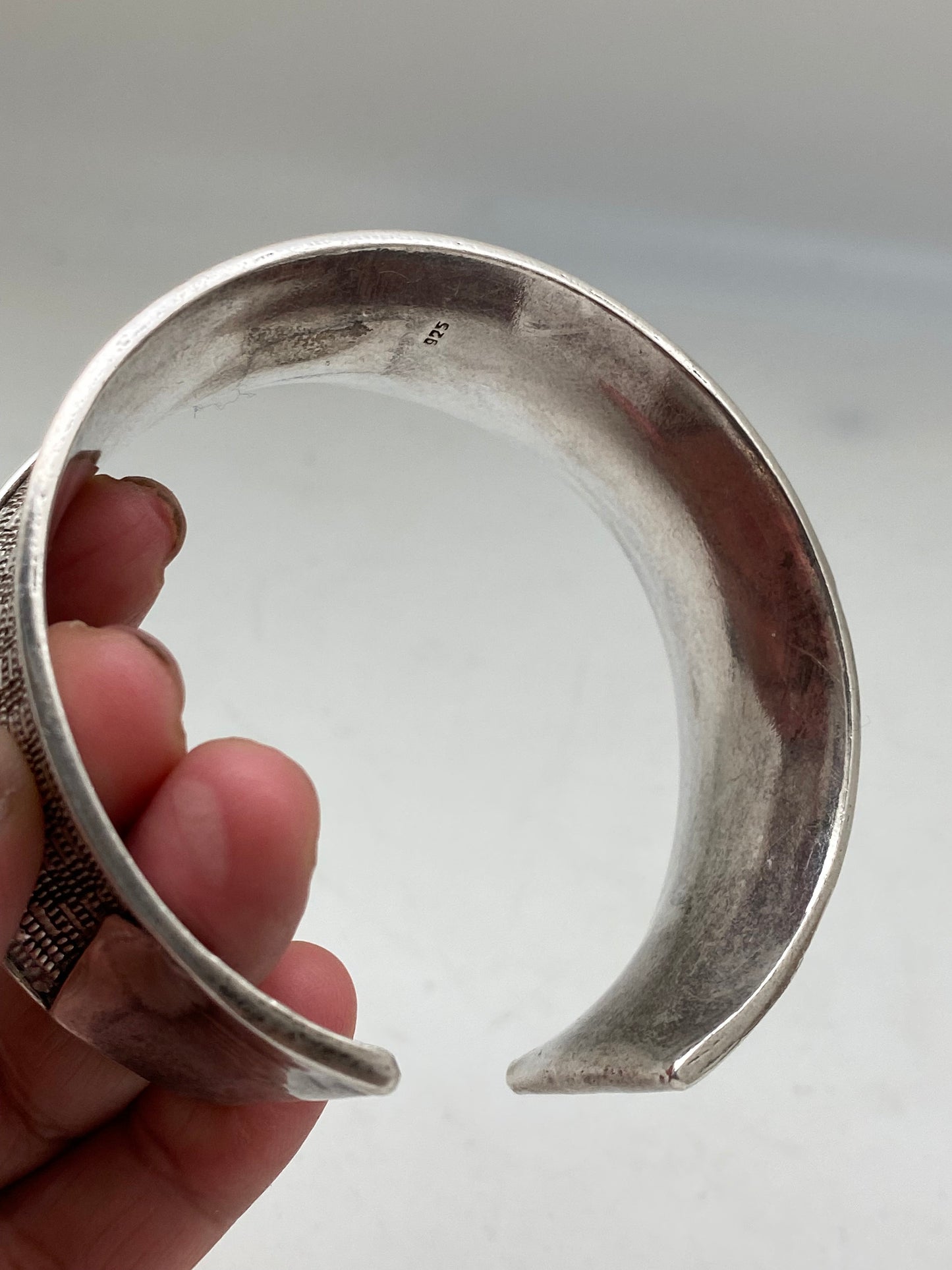 Bangle,bracelet, sterling silver, handcrafted, adjustable filigree bangle ,Nepalese,