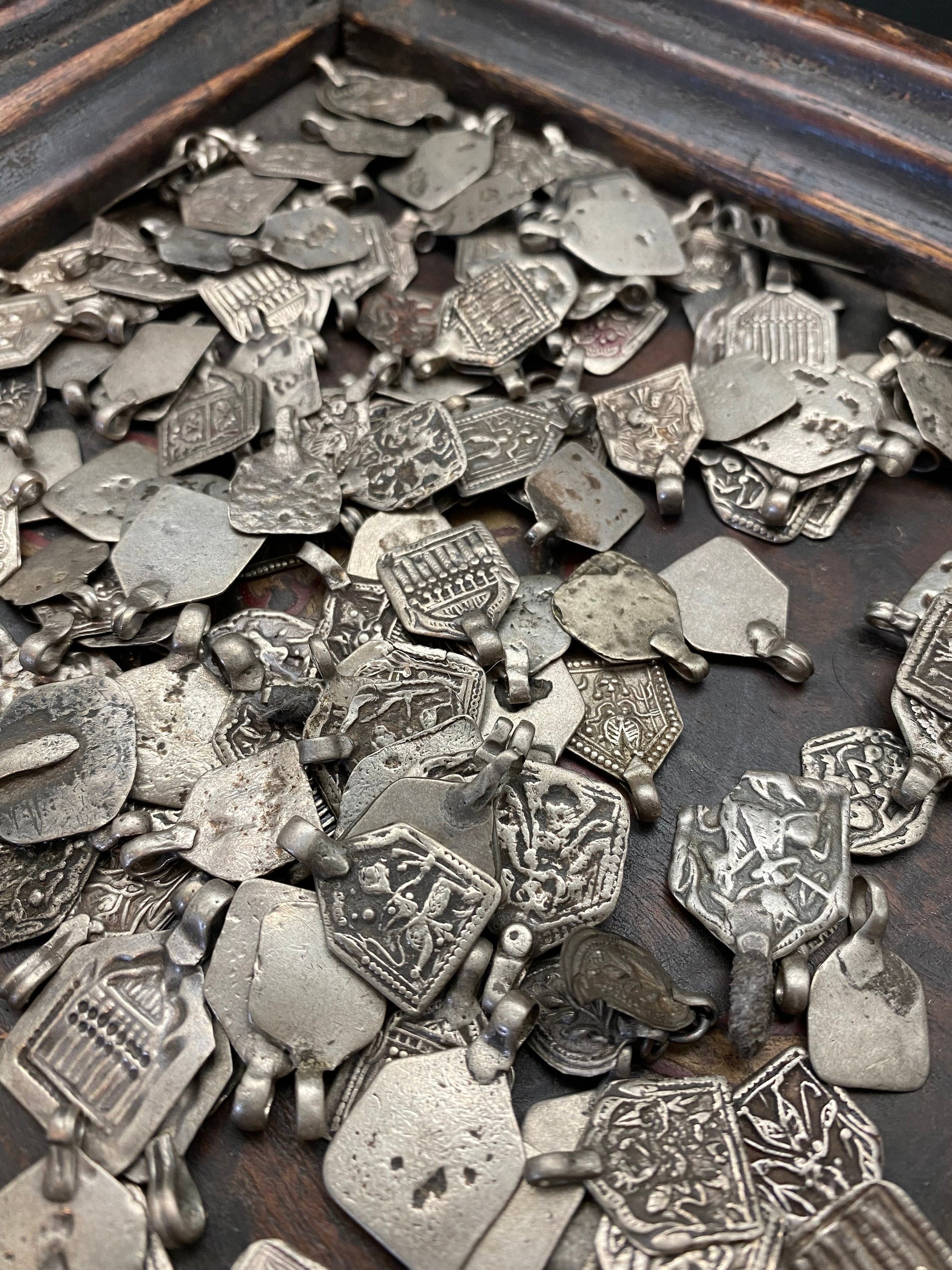 vintage sterling silver amulet, master handcrafted, price for each