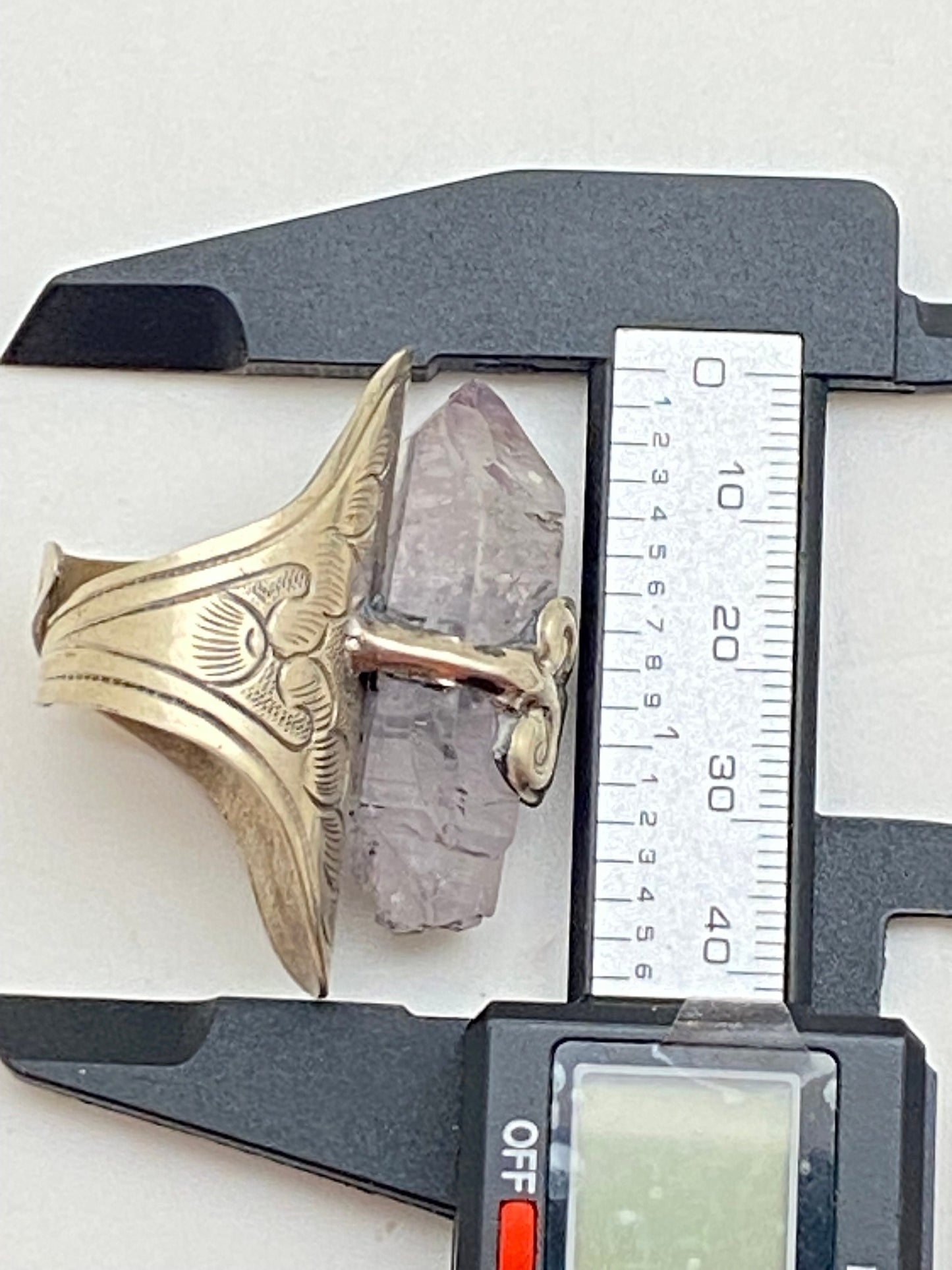 Amethyst ring, hand crafted,adjustable, tibetansilver,Himalayan ,Nepalese