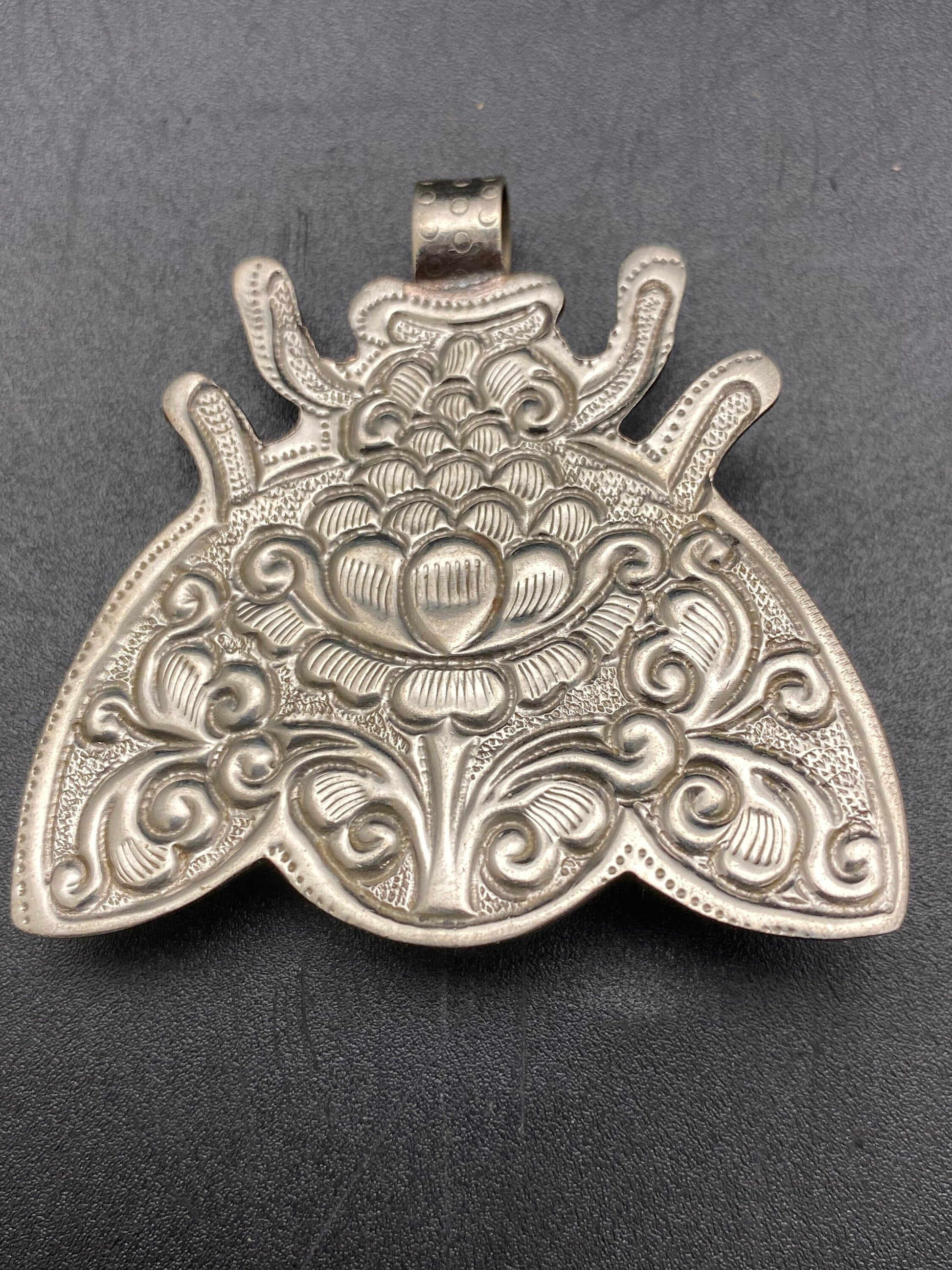 Bug pendant,Beetle, handcrafted, Tibetan silver,Turquoise,ethnic style,Nepalese