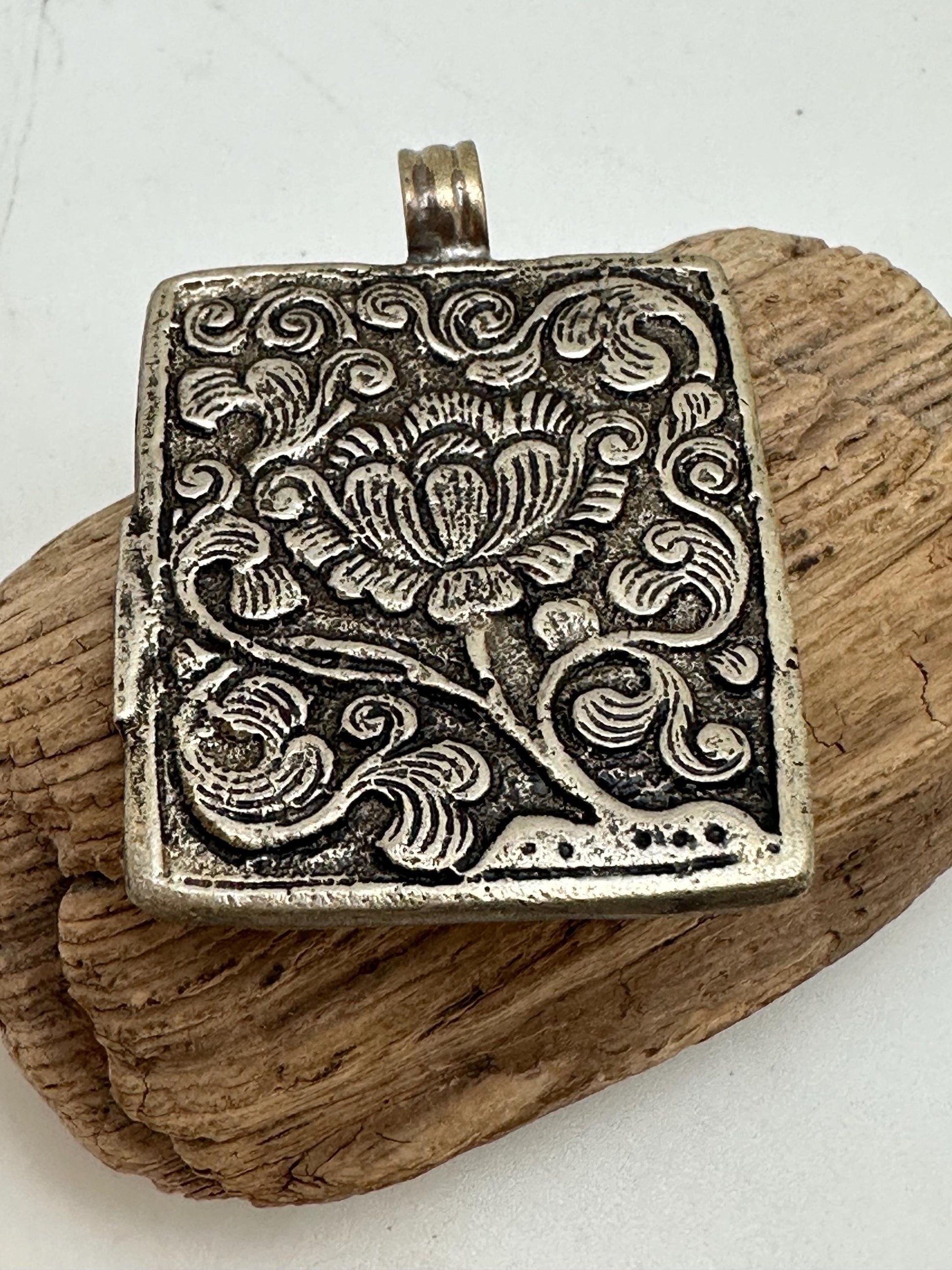 mermaid pendant, handcrafted,Tibetan silver,Nepalese