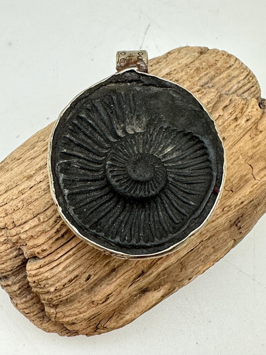 Shaligram, sacred stone , spiritual pendant,