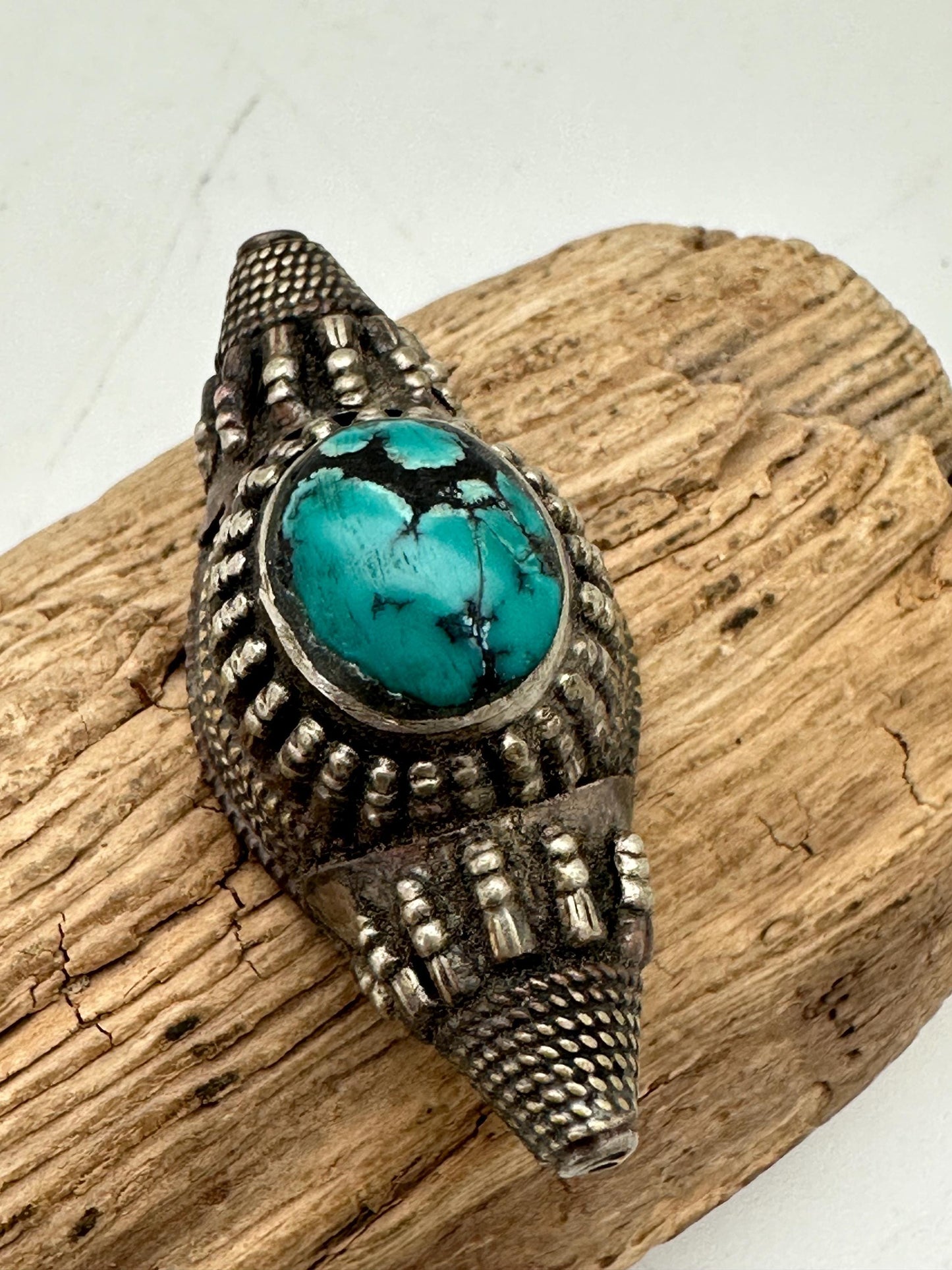 Tibetan turquoise, Tibetan bead, Himalayan jewelry, ethnic