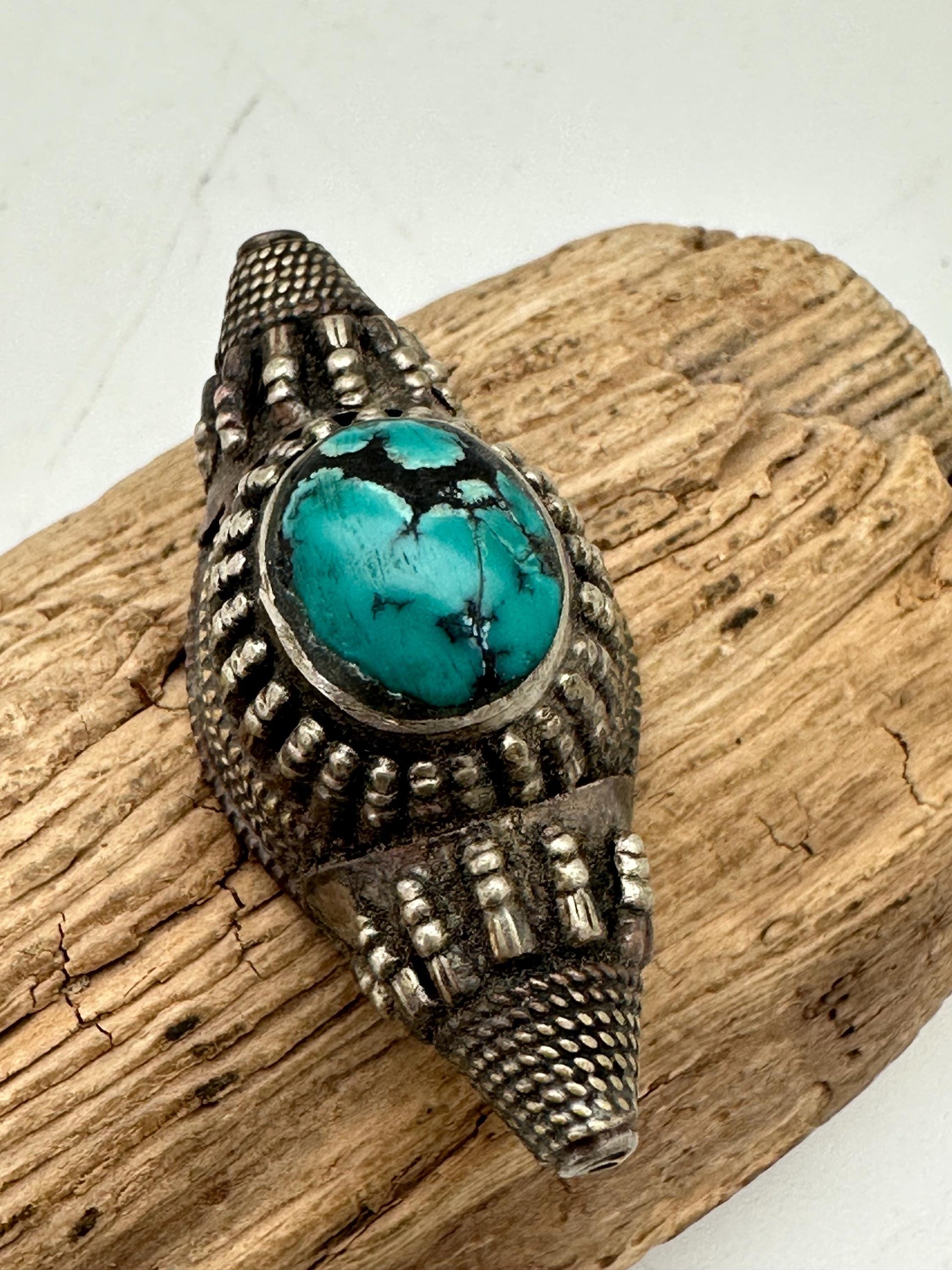 Tibetan turquoise, Tibetan bead, Himalayan jewelry, ethnic