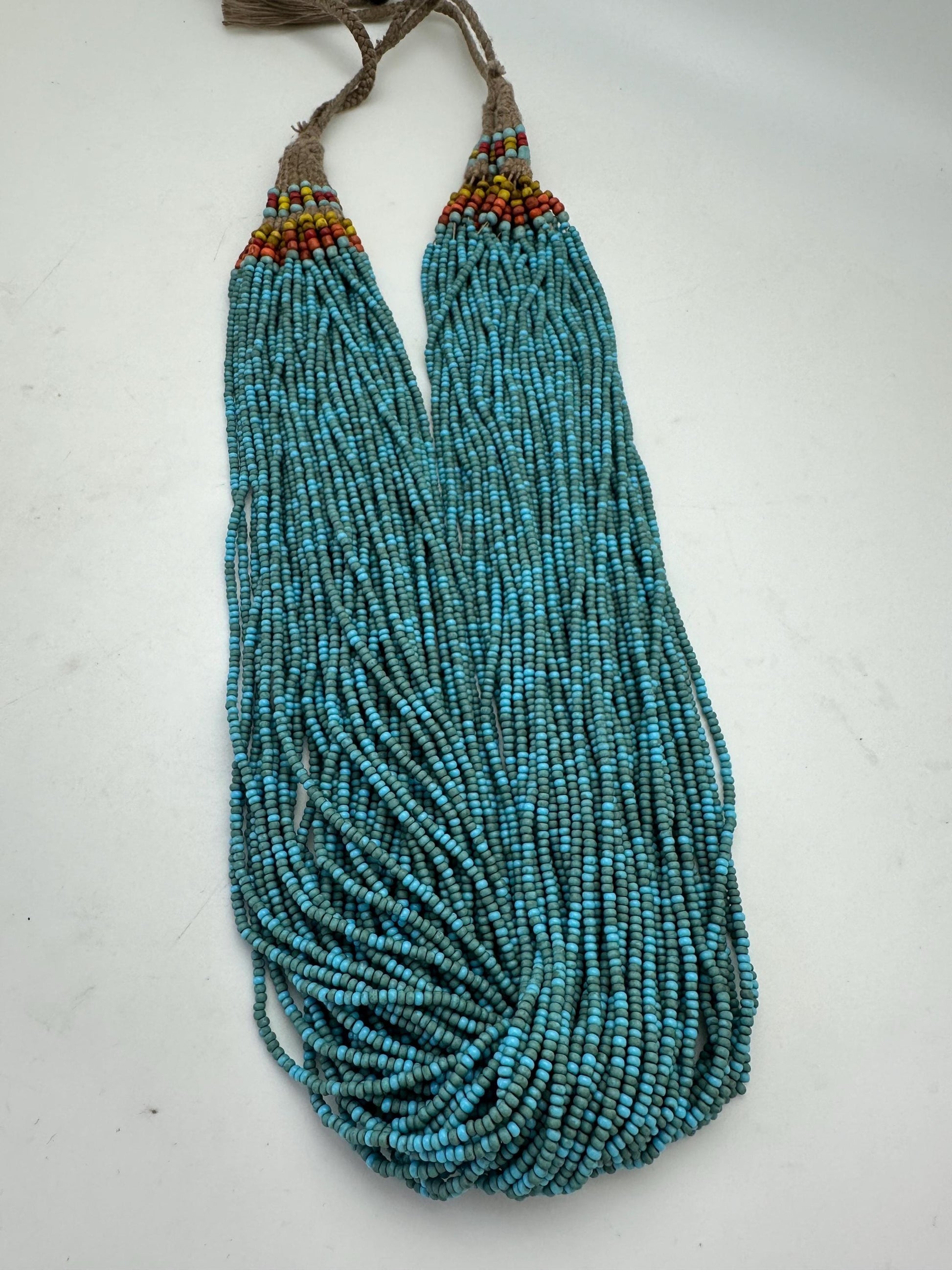 nagaland multi strand necklace, old nga jewelry