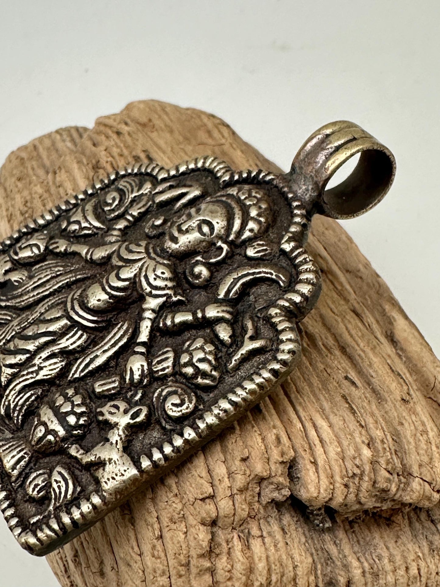 kali pendant, master handcrafted with Tibetan silver, Hindu goddess