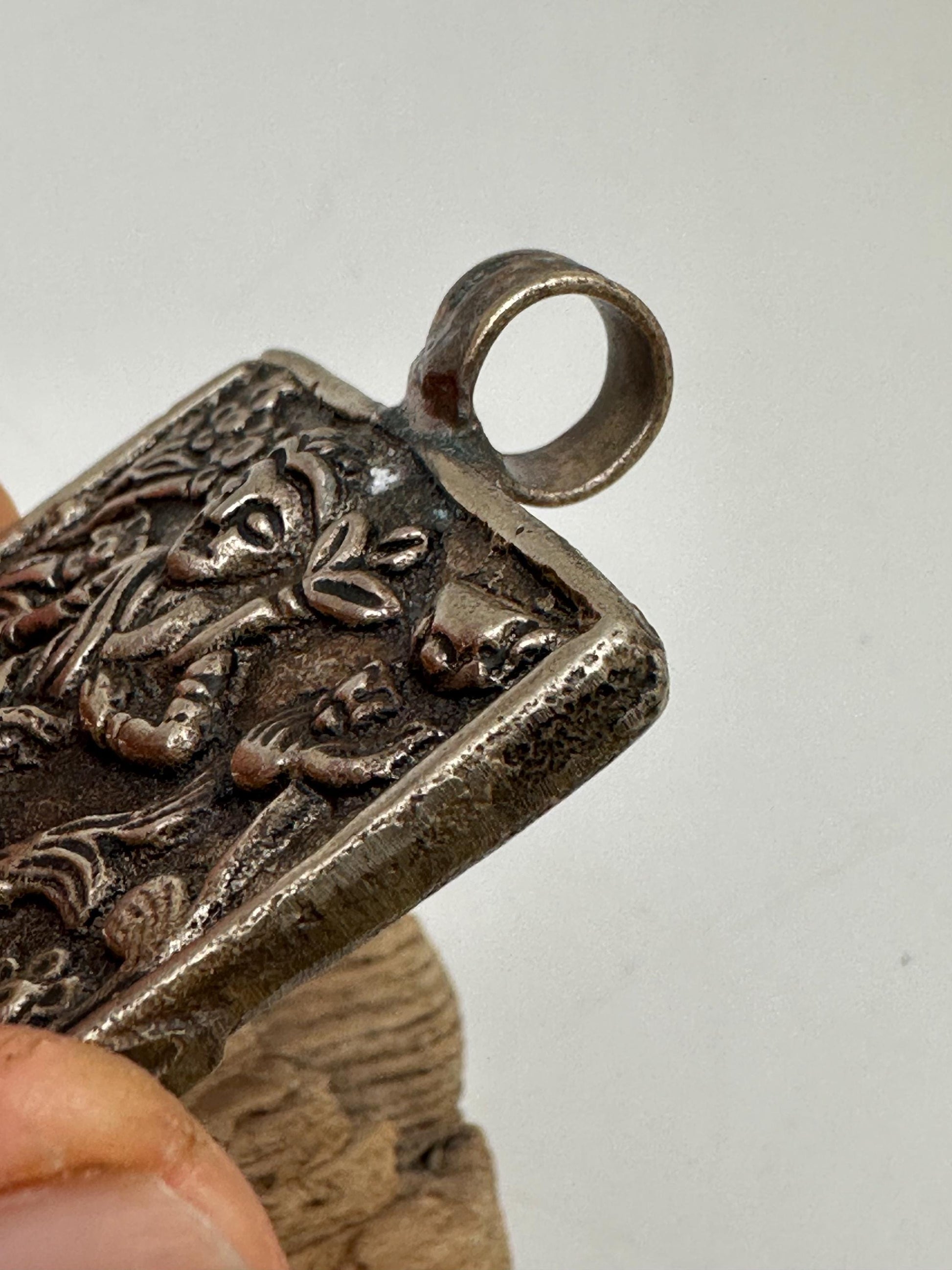 mermaid pendant, handcrafted,Tibetan silver,Nepalese