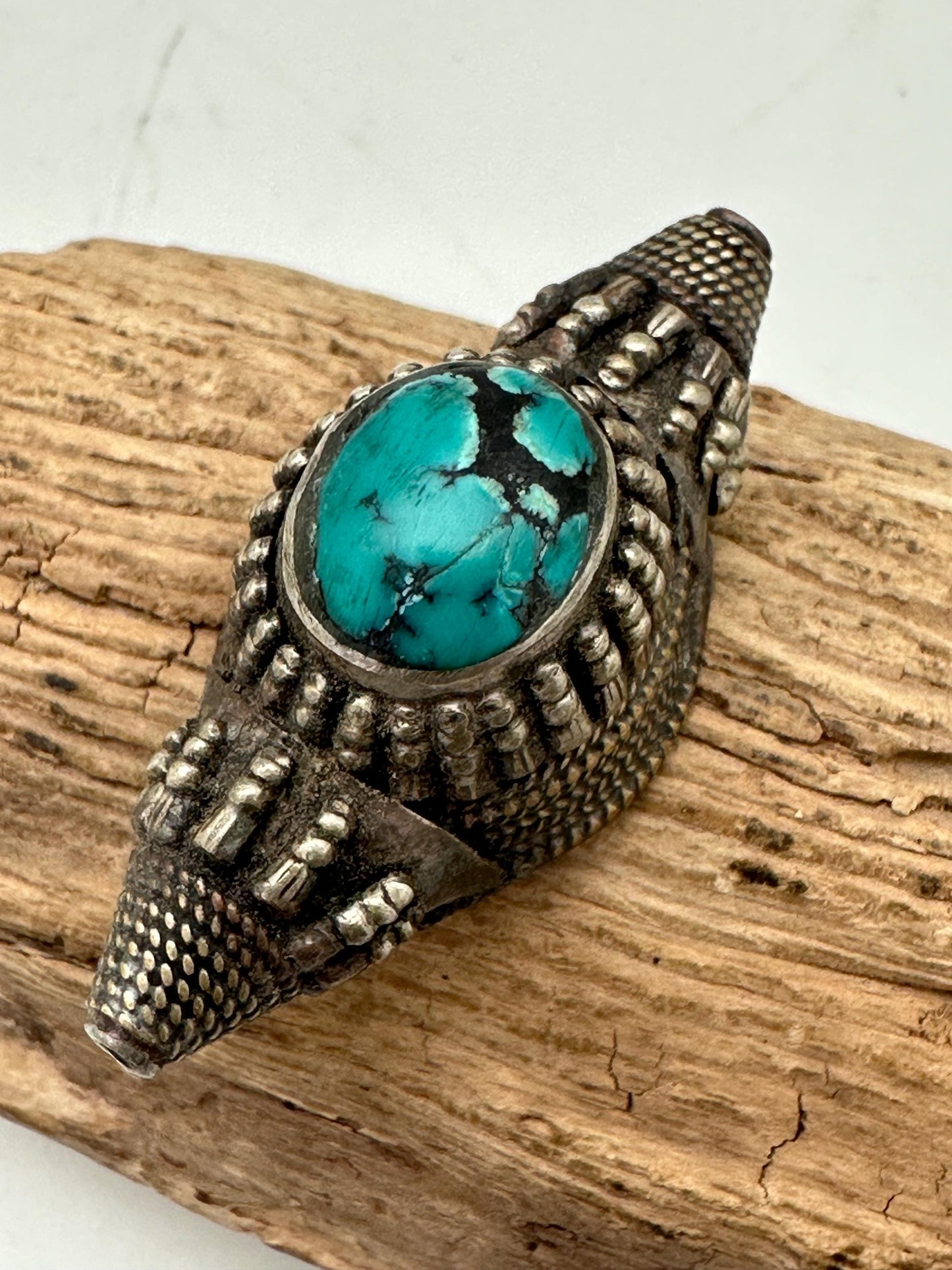 Tibetan turquoise, Tibetan bead, Himalayan jewelry, ethnic