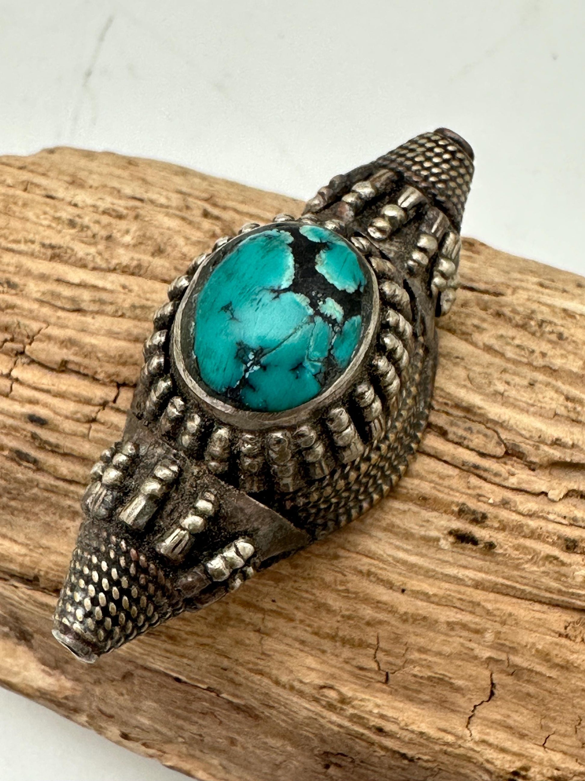 Tibetan turquoise, Tibetan bead, Himalayan jewelry, ethnic