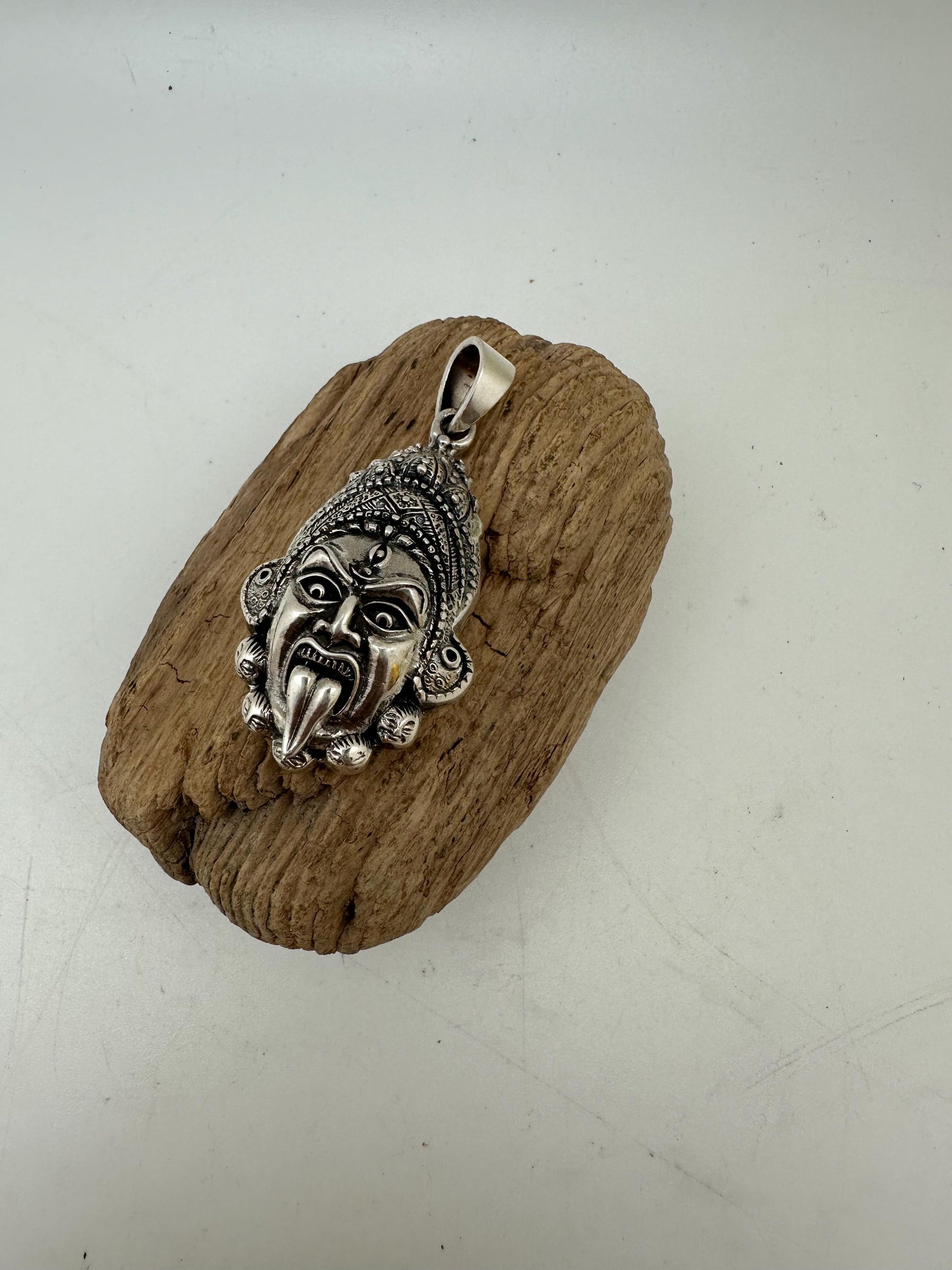 goddess kali, sterling silver Kali, Hindu jewel,