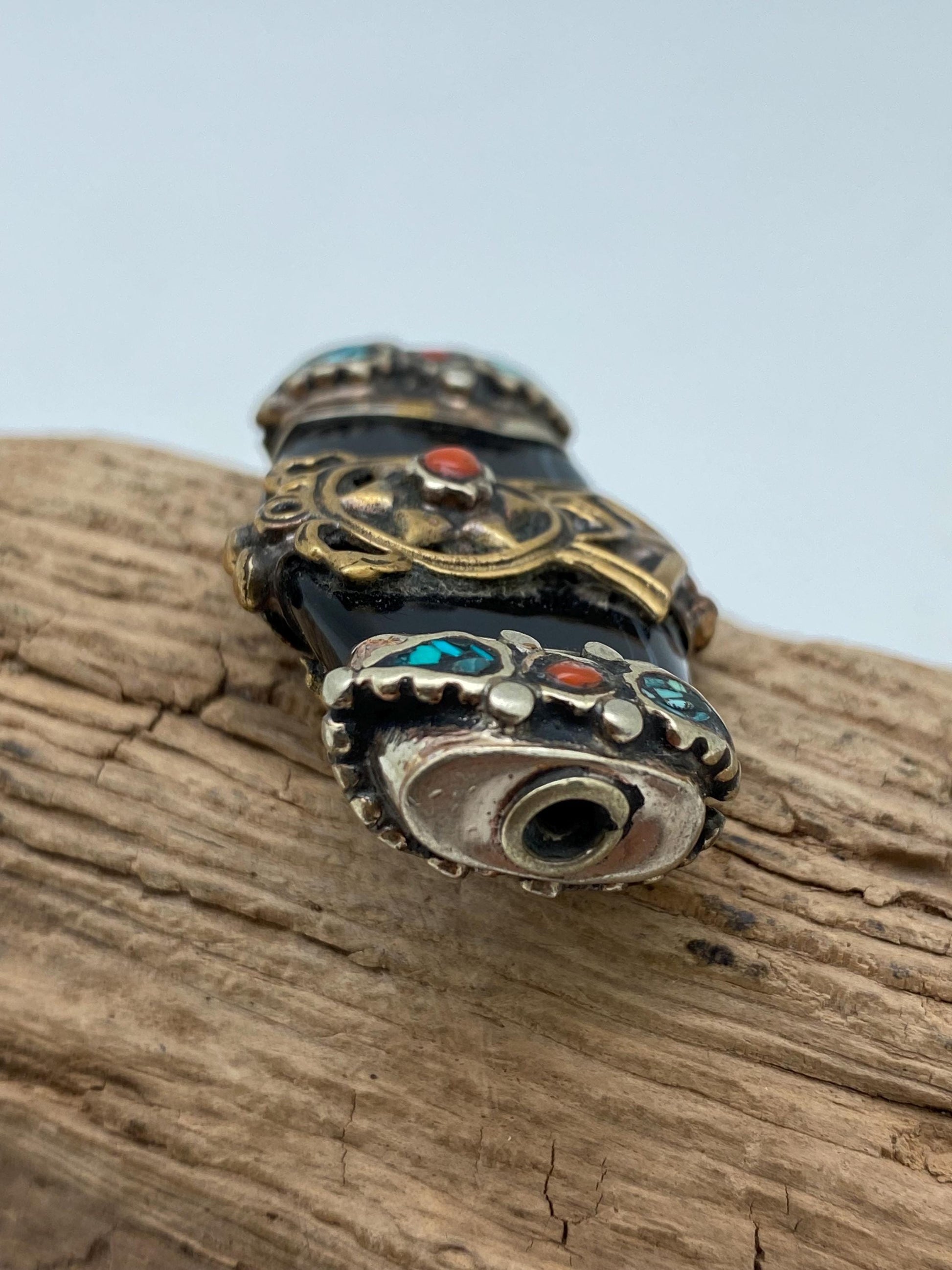 Tibetan bead, natural gate , master handcrafted