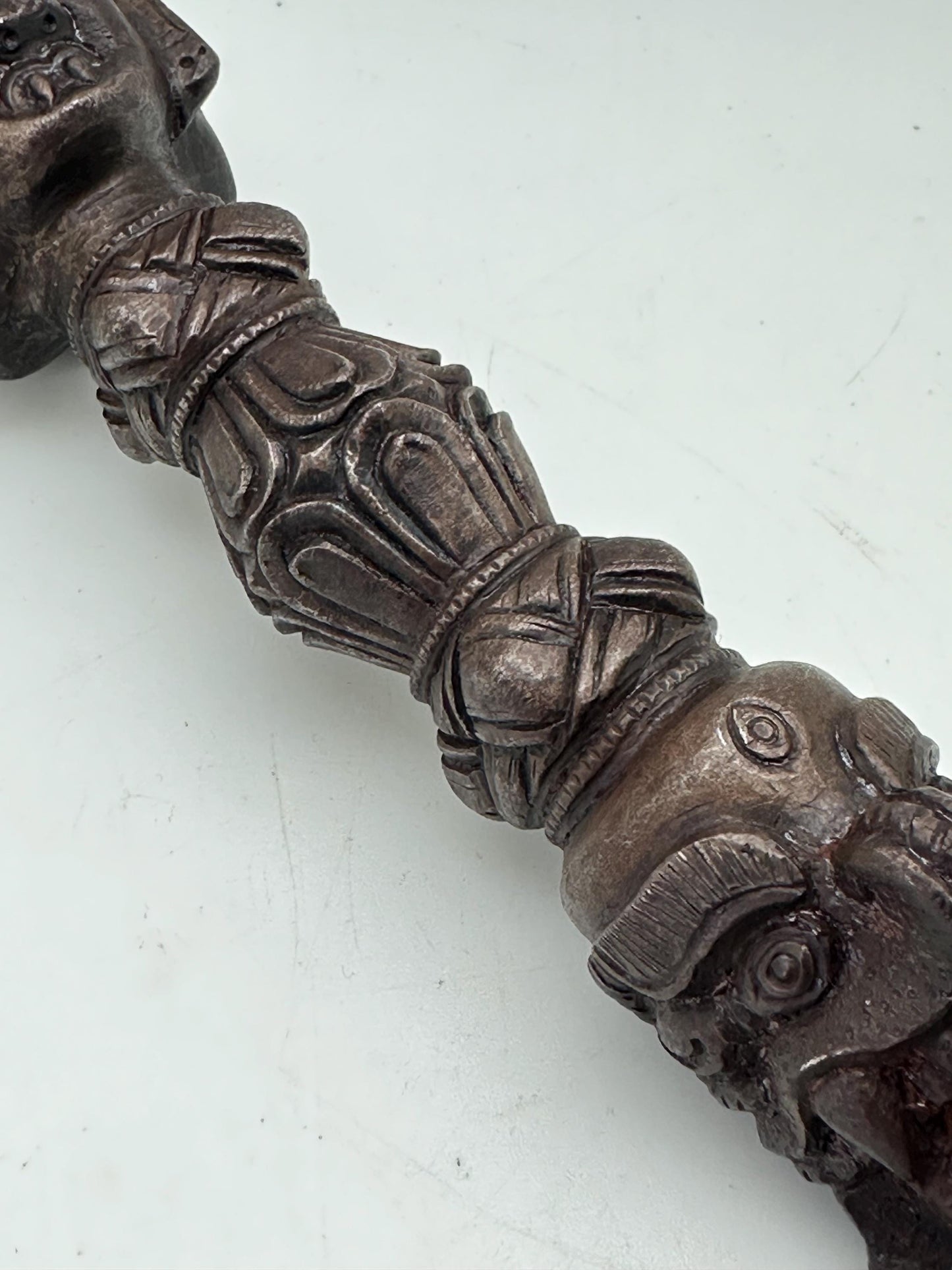 phurba, Tibetan Buddhist ritual object, iron healing dagger,