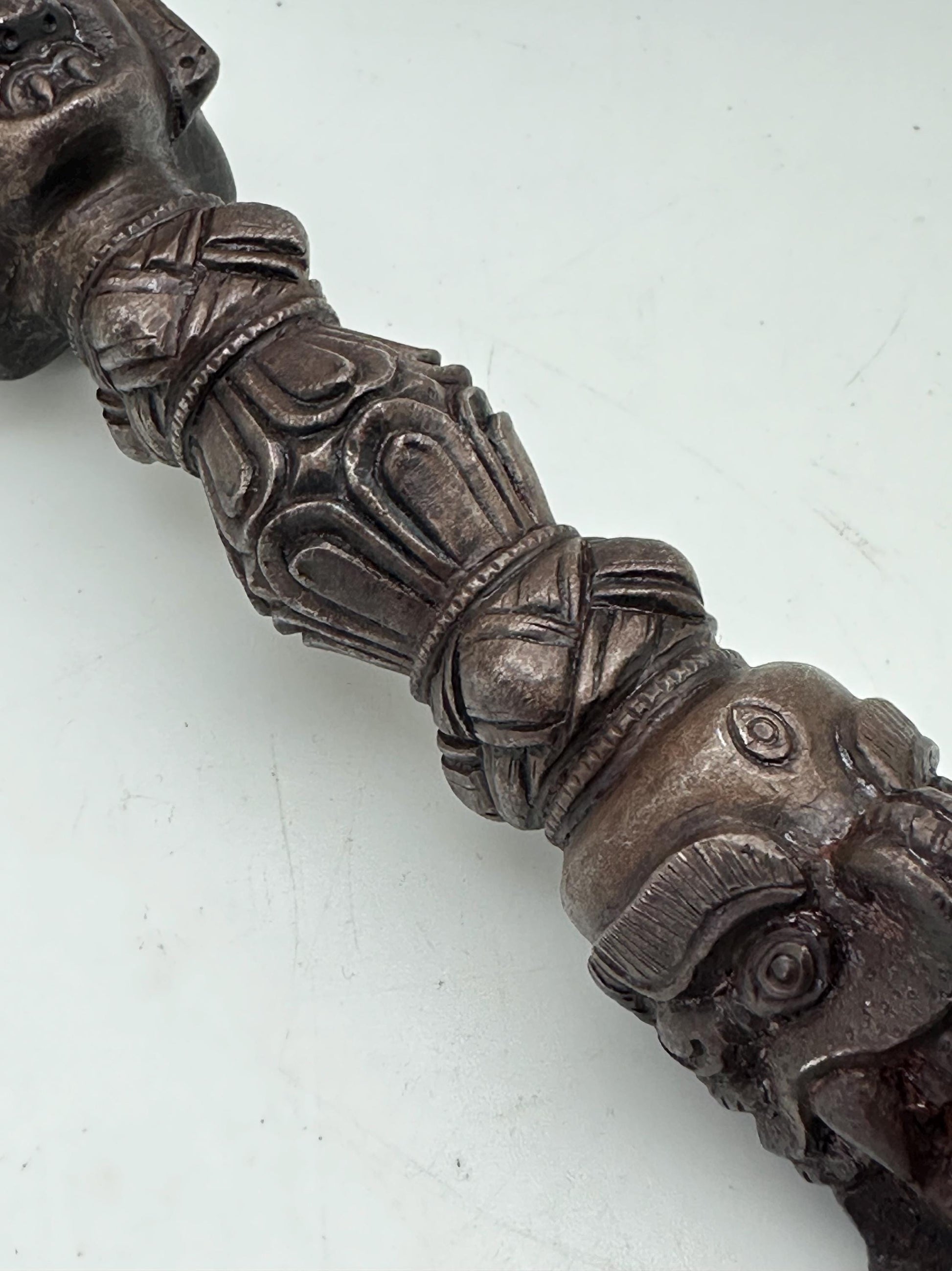 phurba, Tibetan Buddhist ritual object, iron healing dagger,