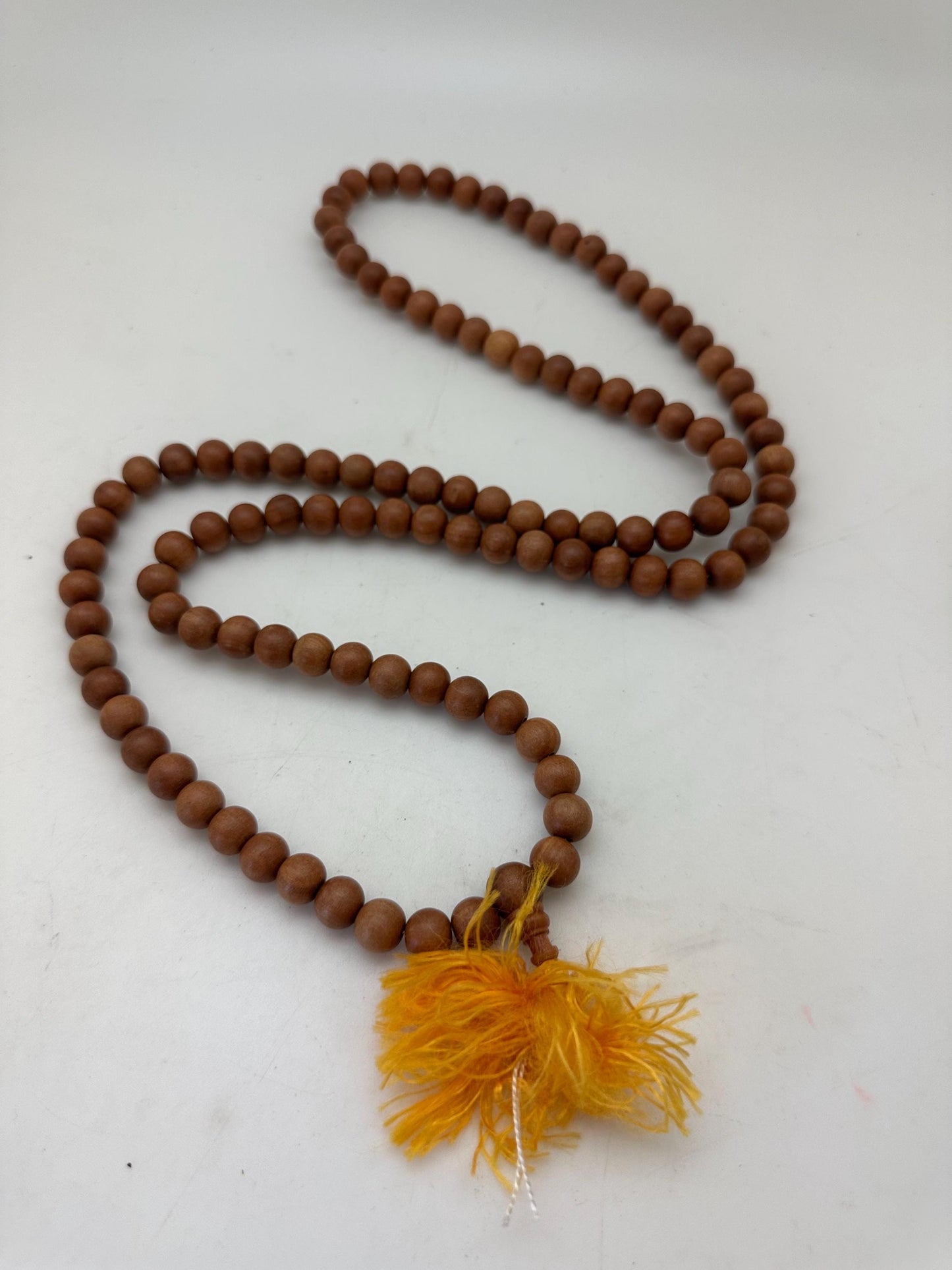 sandalwood pryer mala, Buddhist rosary, real sandalwood