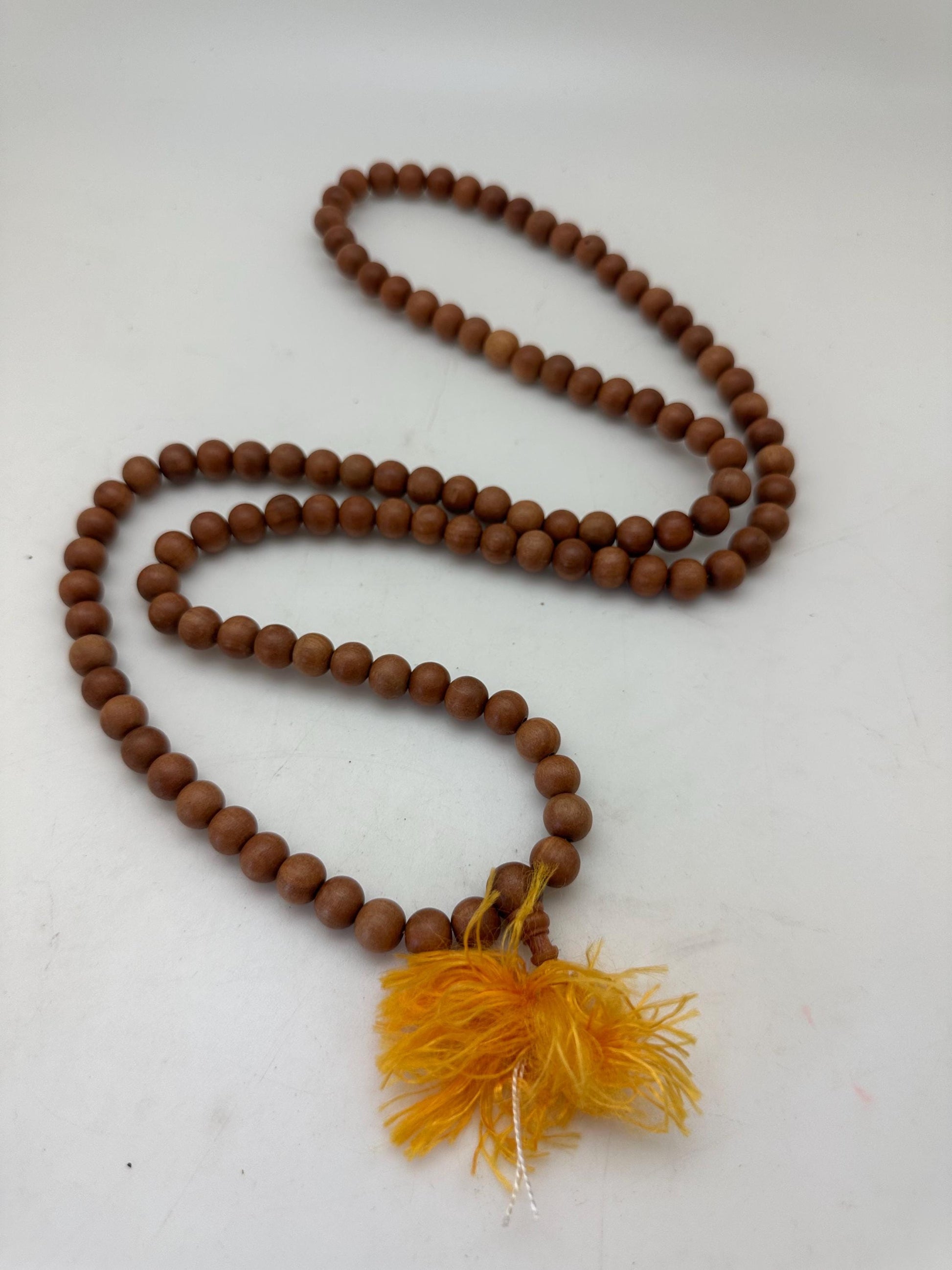 sandalwood pryer mala, Buddhist rosary, real sandalwood