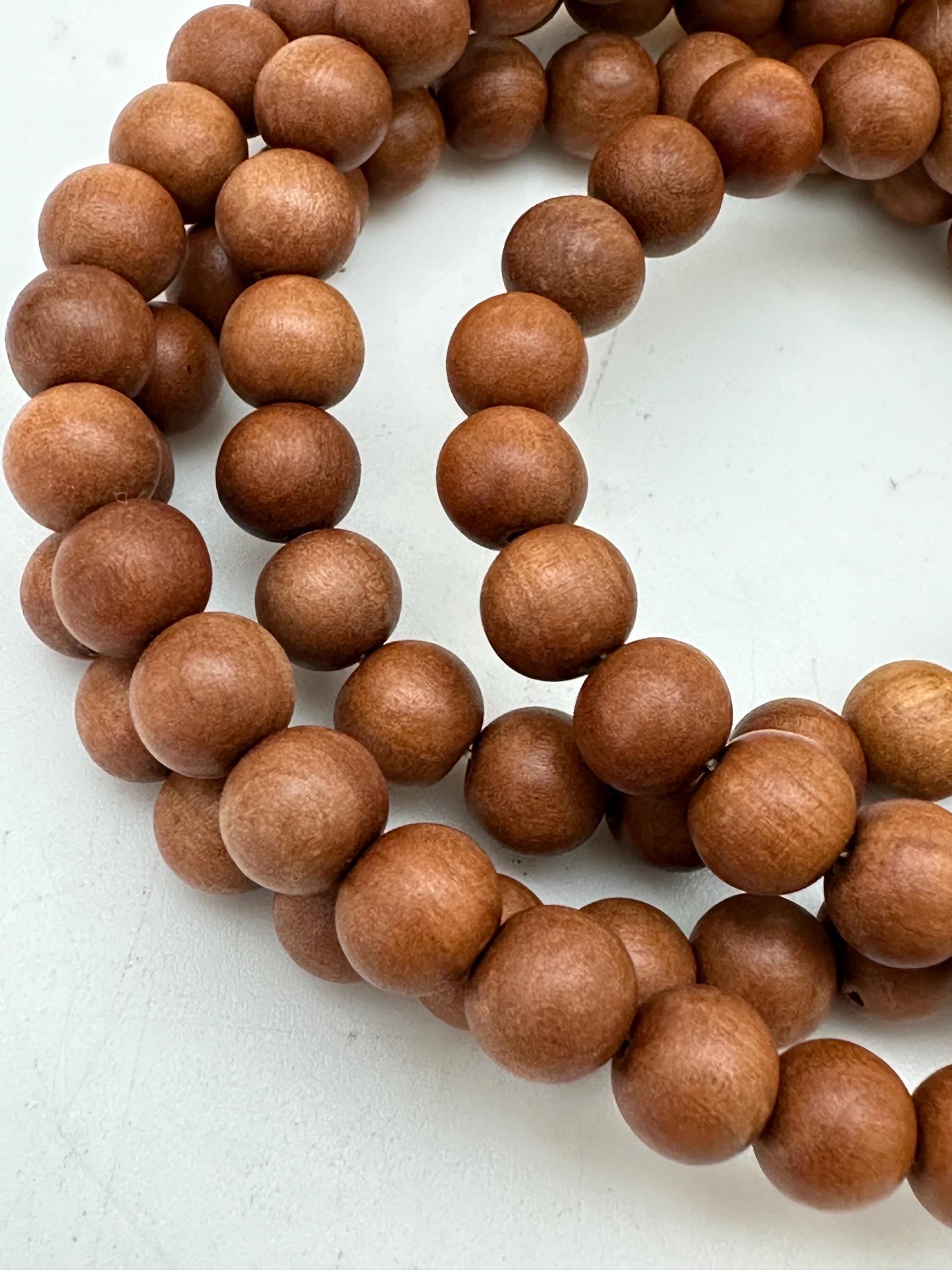 sandalwood pryer mala, Buddhist rosary, real sandalwood