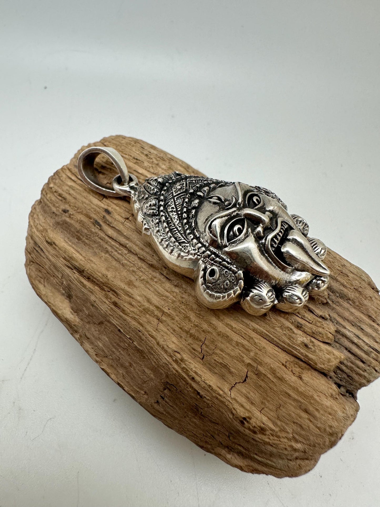 goddess kali, sterling silver Kali, Hindu jewel,