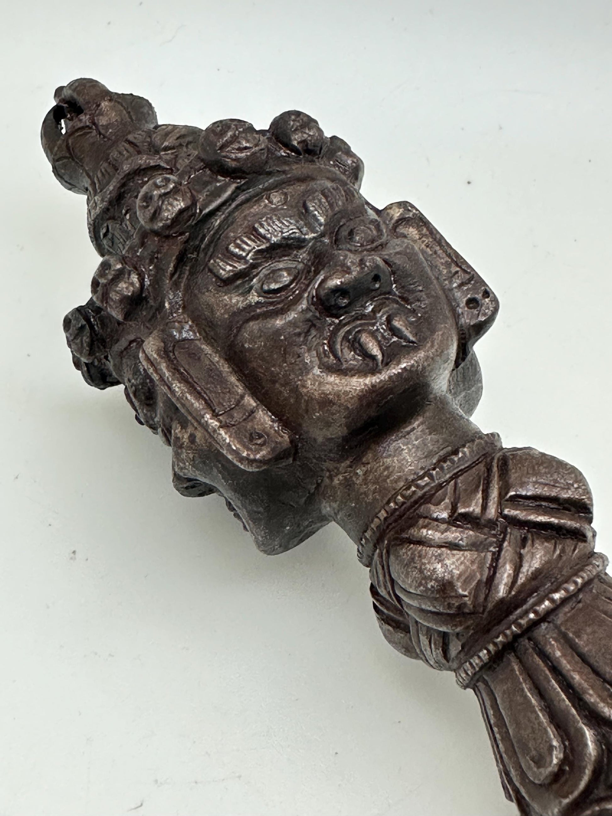 phurba, Tibetan Buddhist ritual object, iron healing dagger,