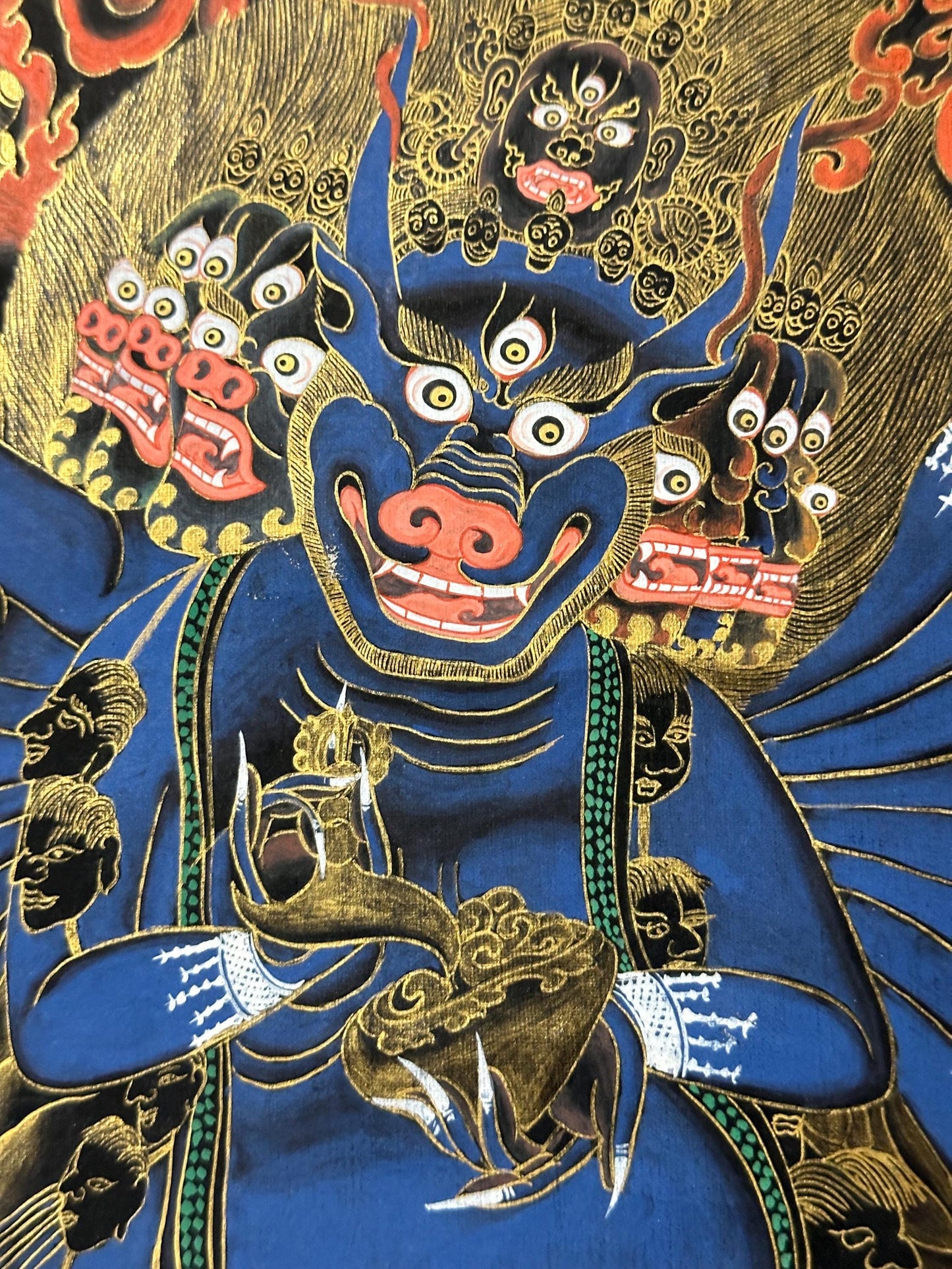 Yamantaka, Tibetan Thangka, master hand painted from nepal