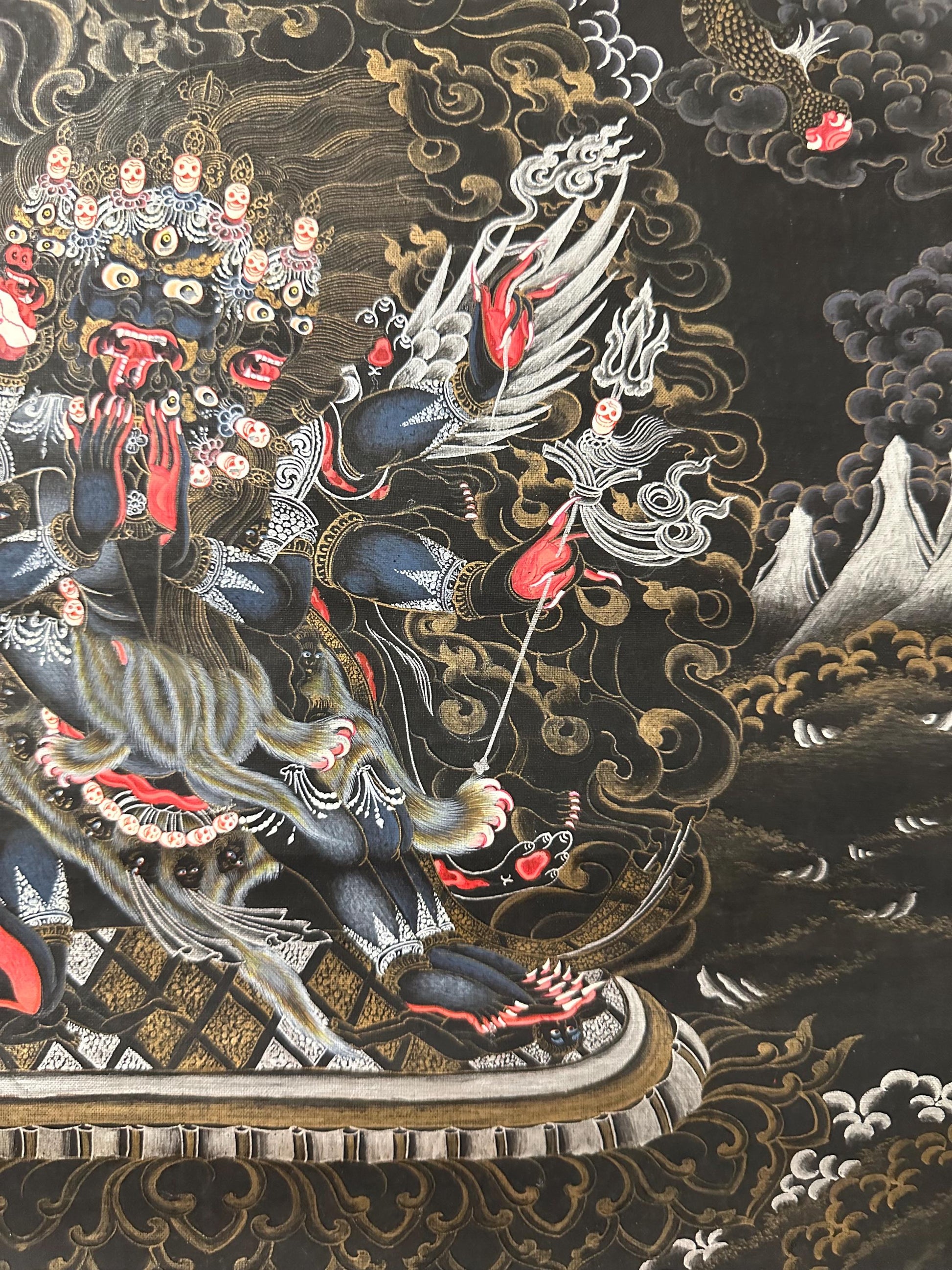 vajrakilaya, dorje phurba, Tibetan painting, Buddhist Thangka ,