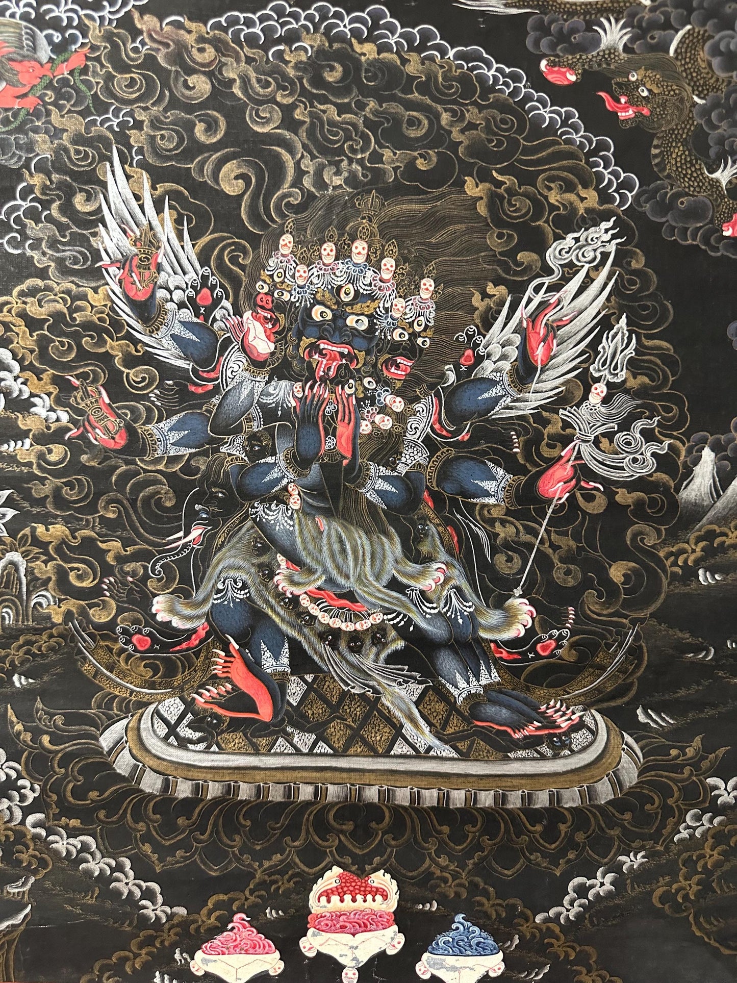 vajrakilaya, dorje phurba, Tibetan painting, Buddhist Thangka ,