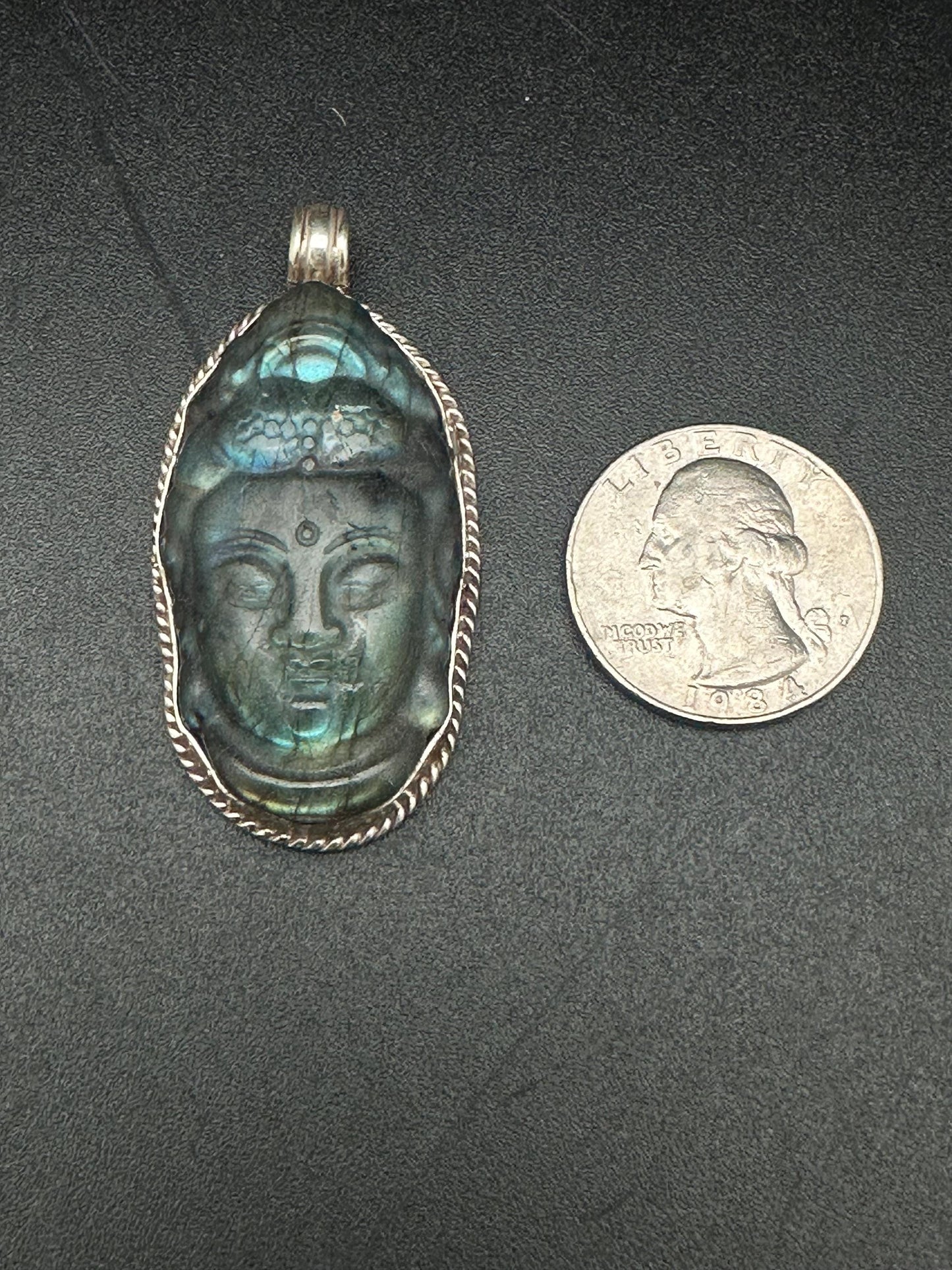 Kwanyin,Quanyin,Guanyin, Boddhisatva pendant, labradorite handcrafted,sterling silver,God of compassion,Divine feminine power pendant,