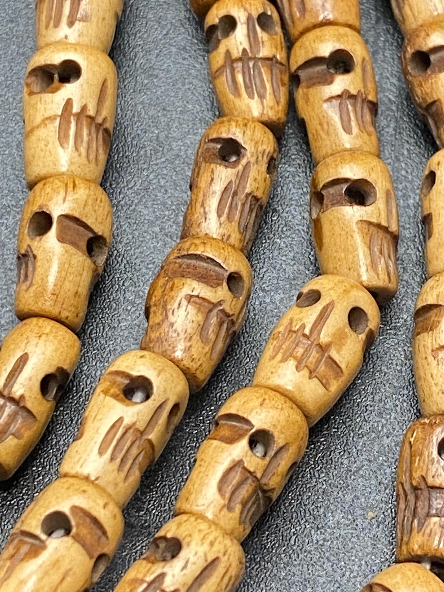 yak bone skull mala, handcrafted from Tibet, prayer bead,