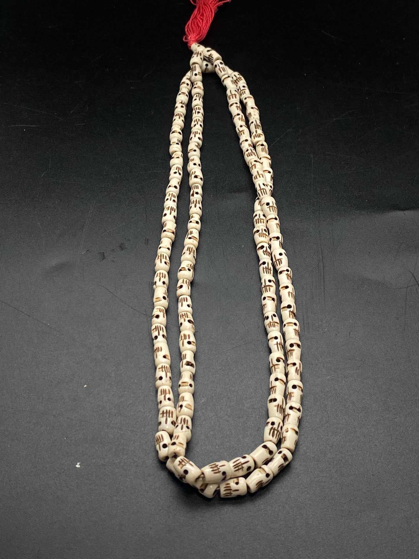 yak bone carved skull mala, handcrafted,tibetan silver,Himalayan,Prayer bead,mala