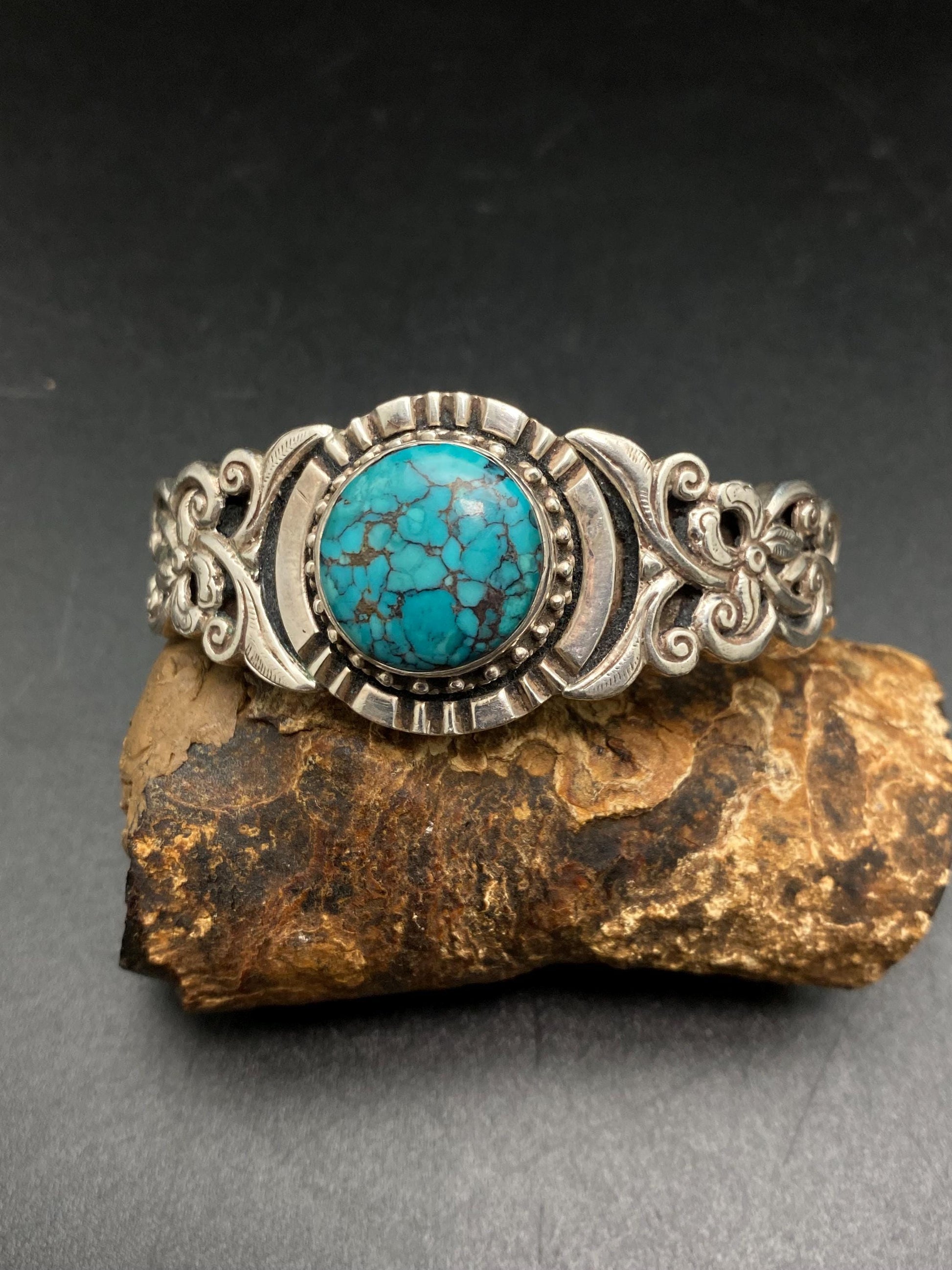 Turquoise bangle, bracelet ,sterling silver,turquoise ,coral , handcrafted,Nepalese
